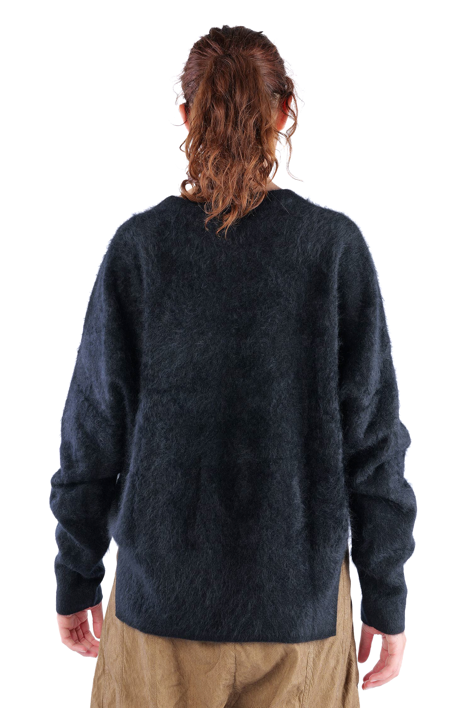 Flauschiger Kaschmir Pullover - Night - 26135