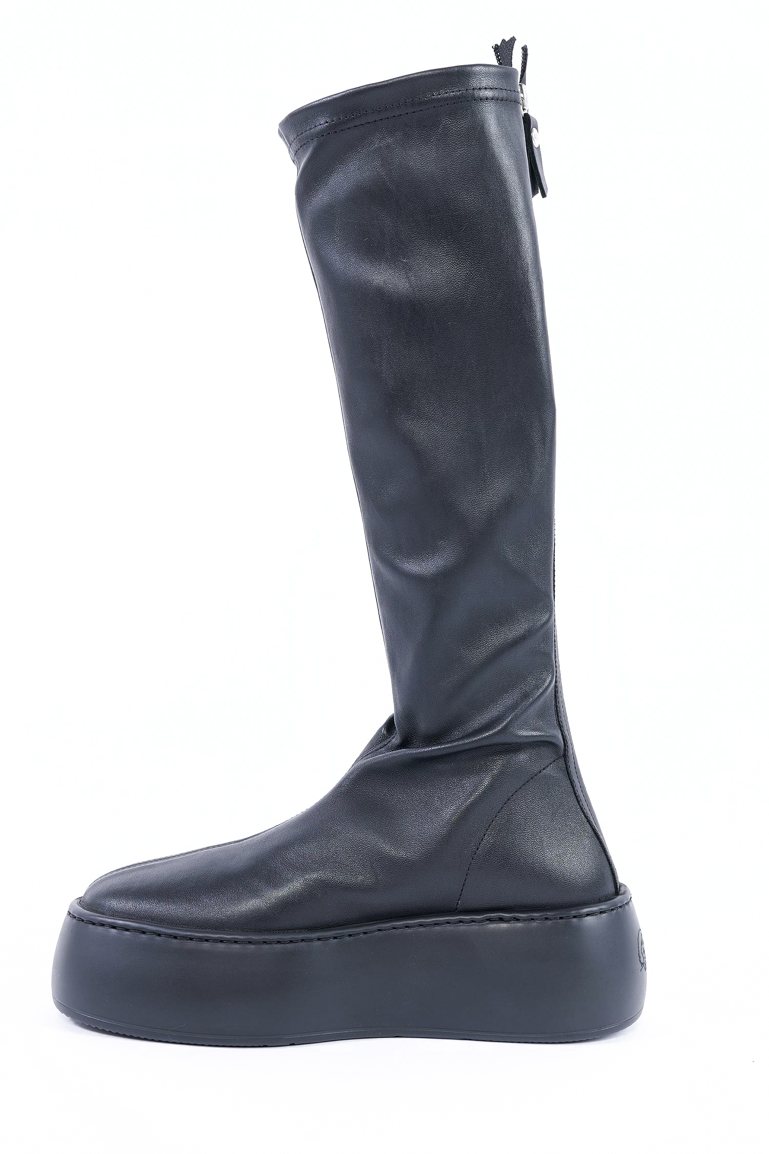 Stretchleder Boots - Schwarz - Vibe Boot