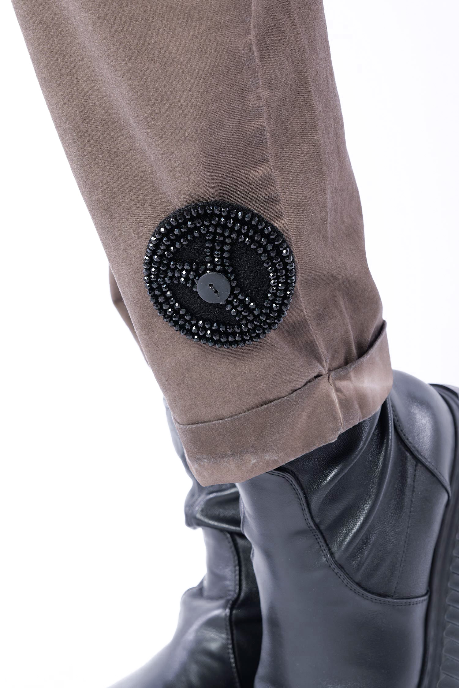 Rundes Patch - Schwarz - 0009