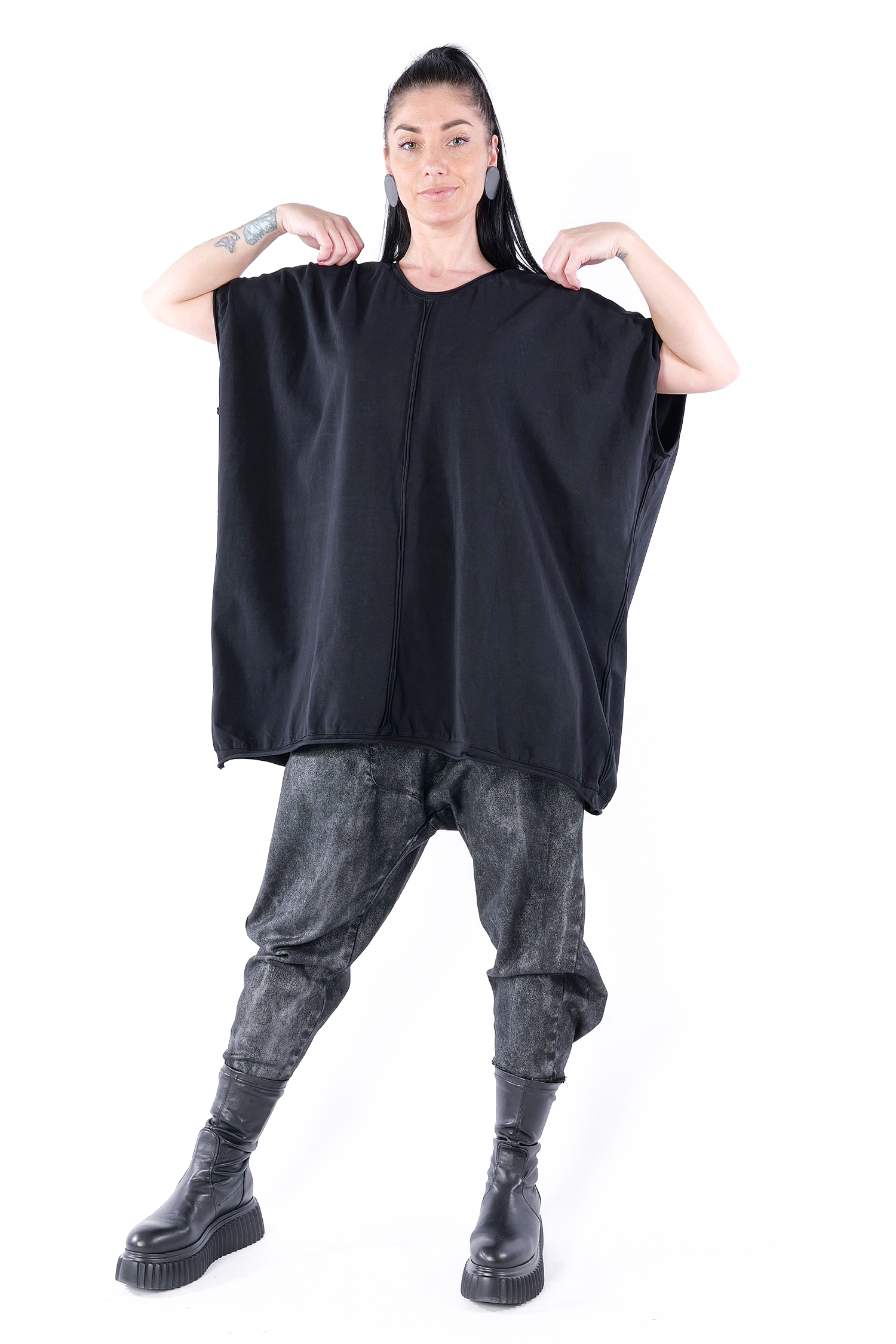 Oversize Shirt - Schwarz - Feelroot
