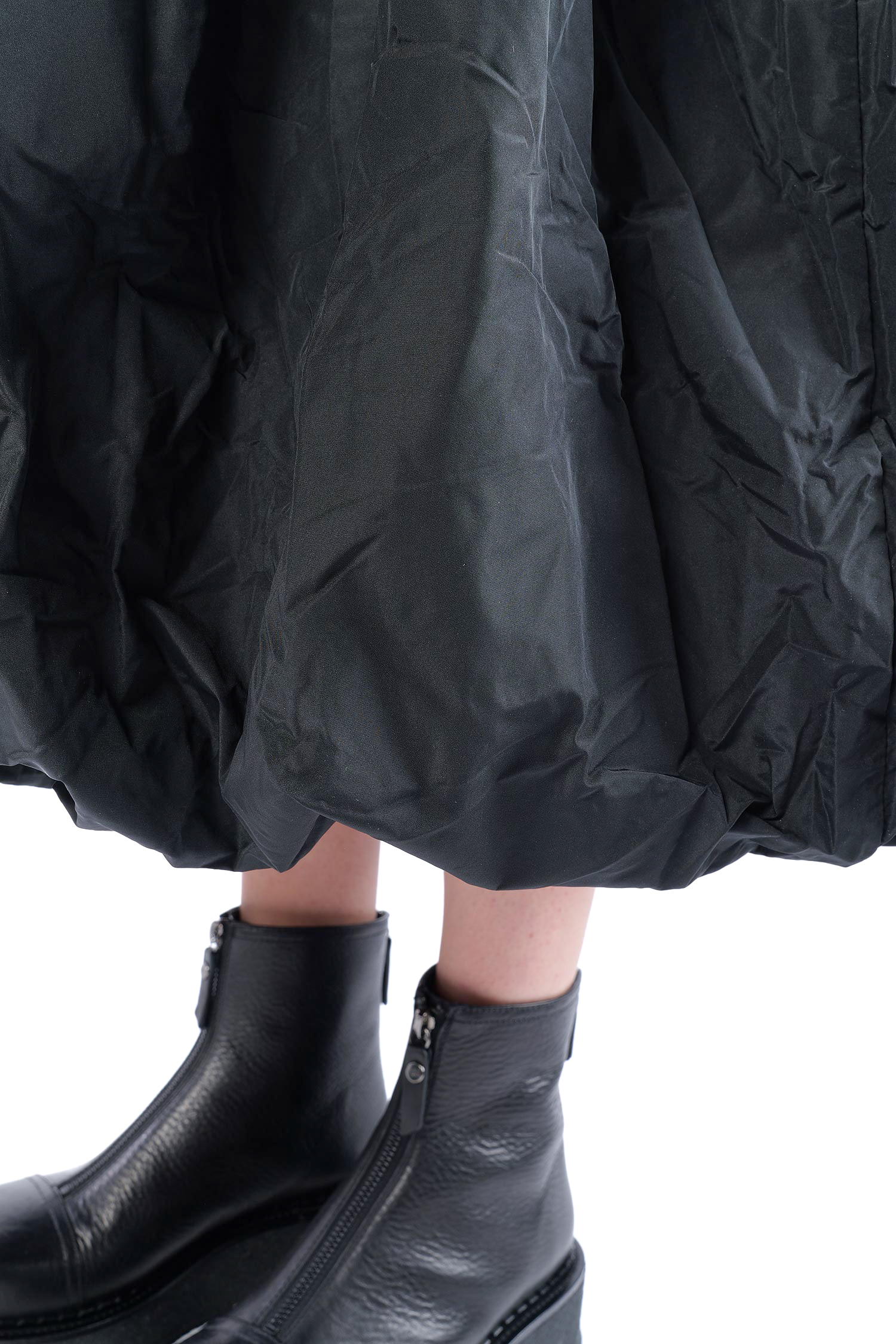 Gerüschtes Kleid - Schwarz - 1124
