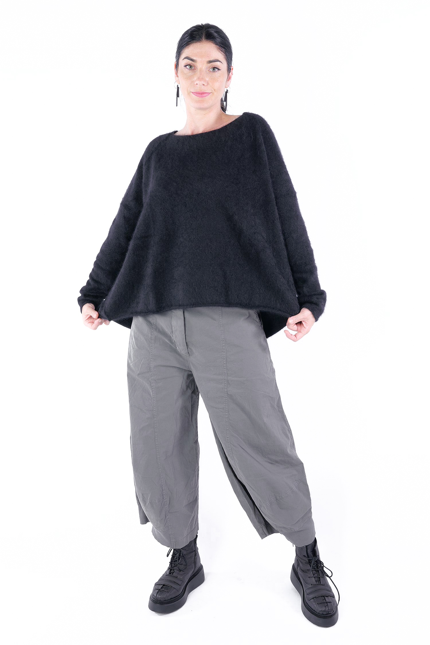 Raccoon Pullover - Schwarz - 2251410701