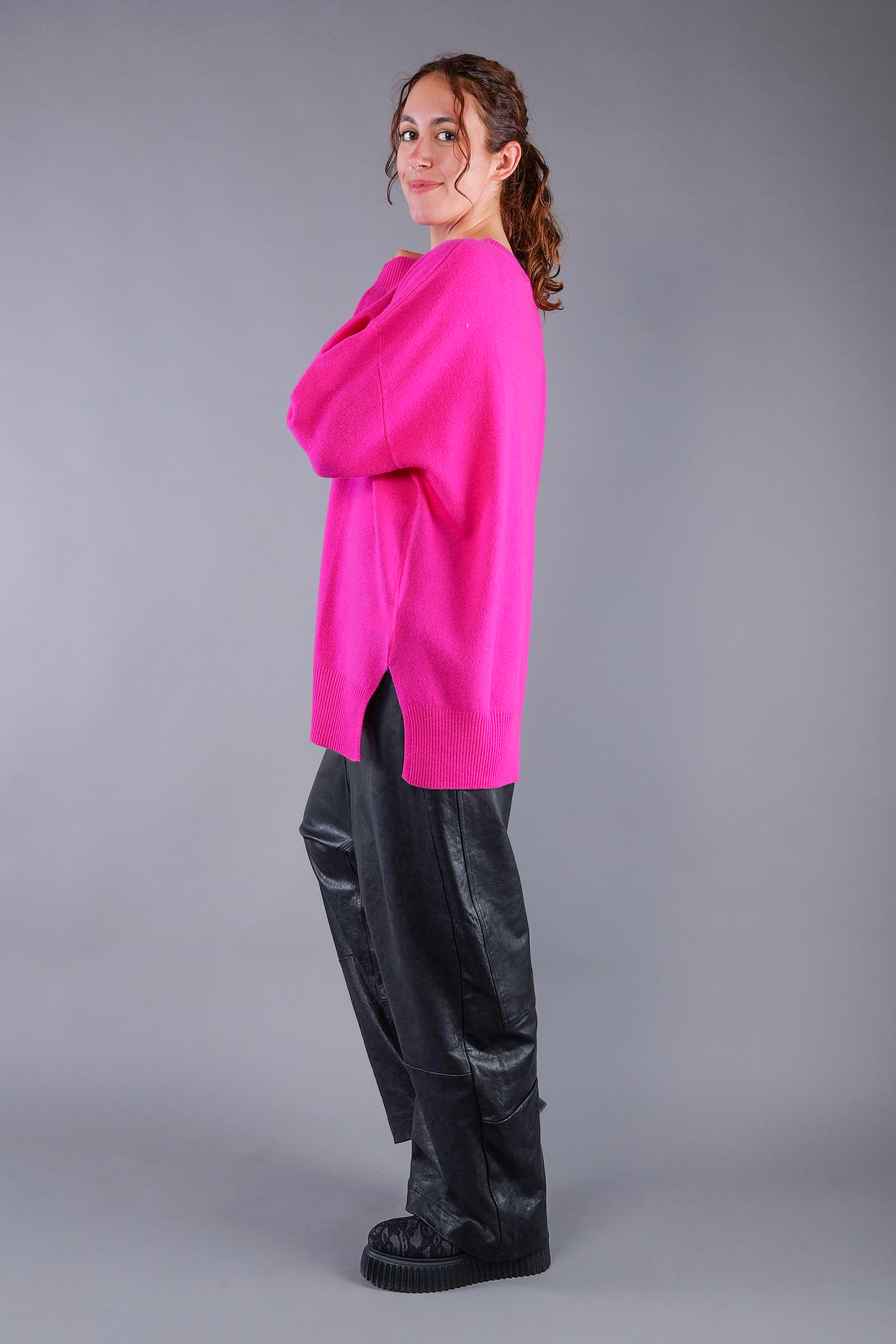 Kaschmir Pullover - Coral - 24116A
