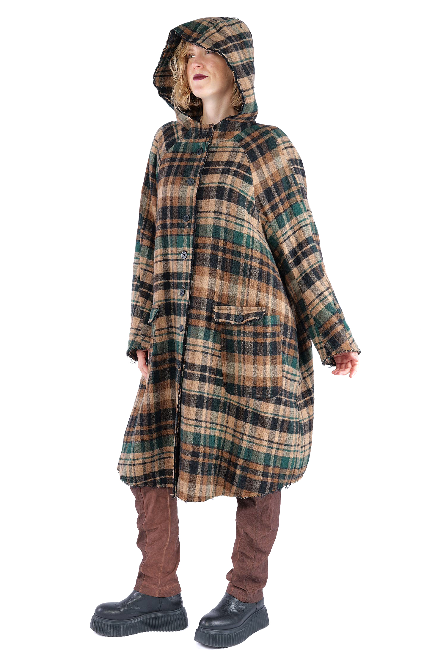 Fransiger Wintermantel - Forest check - 2263281203