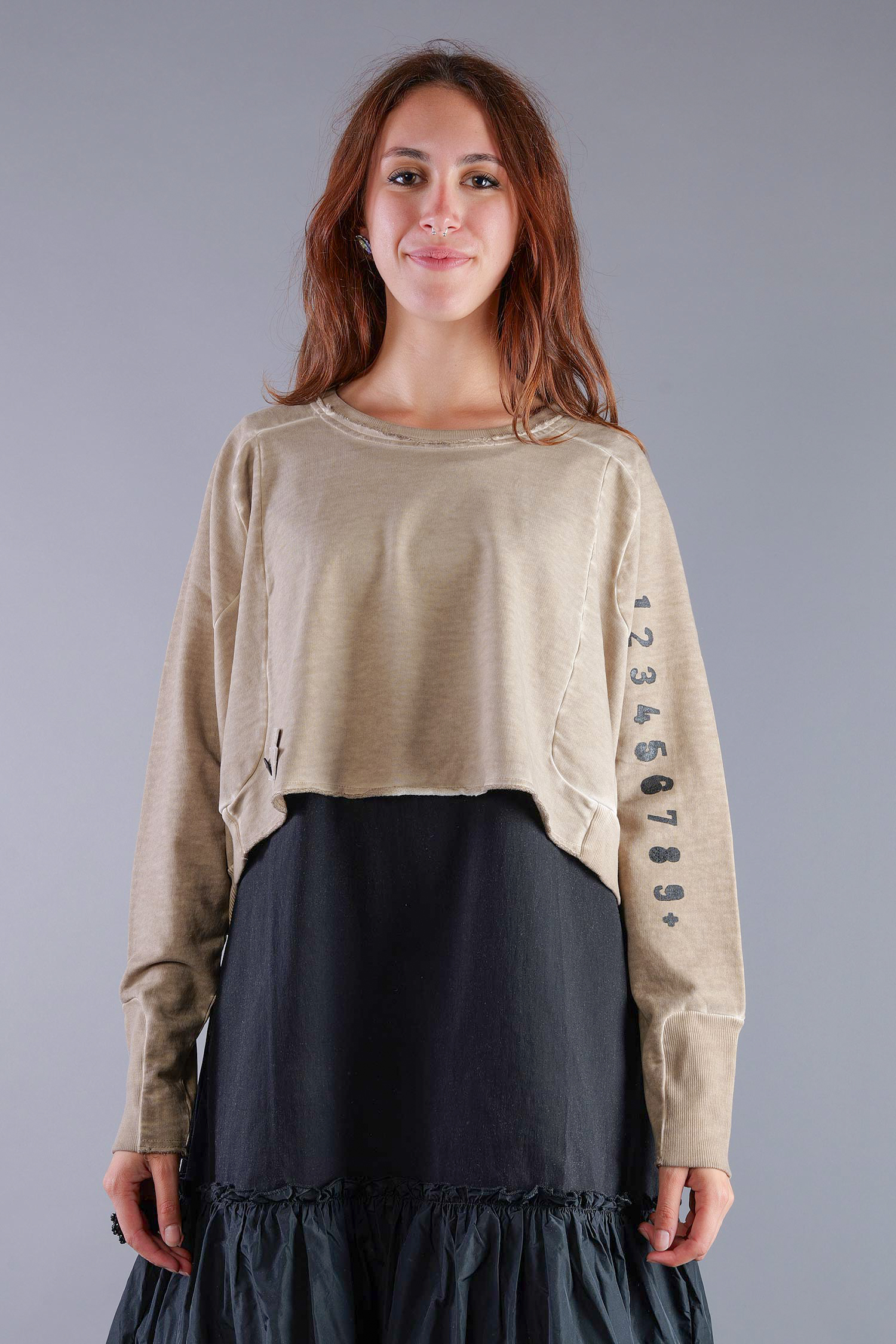 Kurzer Sweatpullover - Desert print - 2137