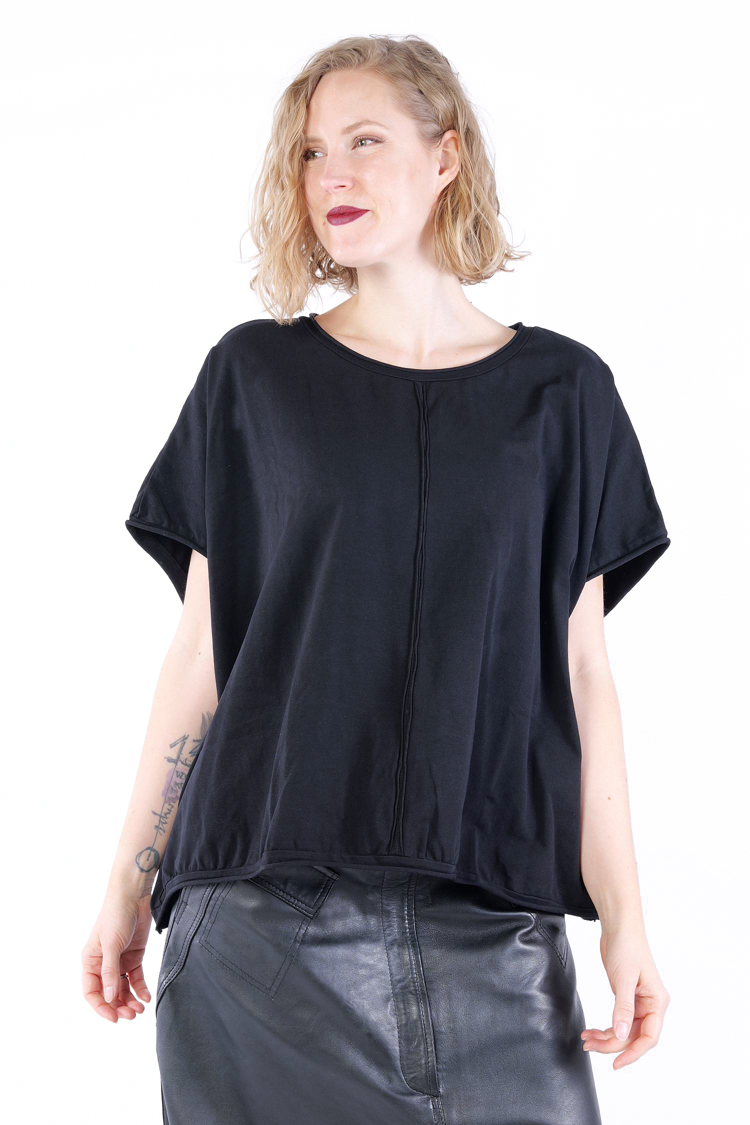 Oversize T-Shirt - Schwarz - Hautlift