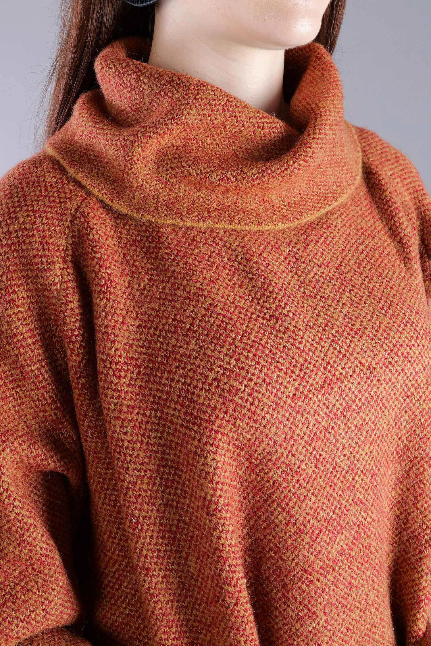 Strickpullover - Bronze lava jacquard - 2263270702