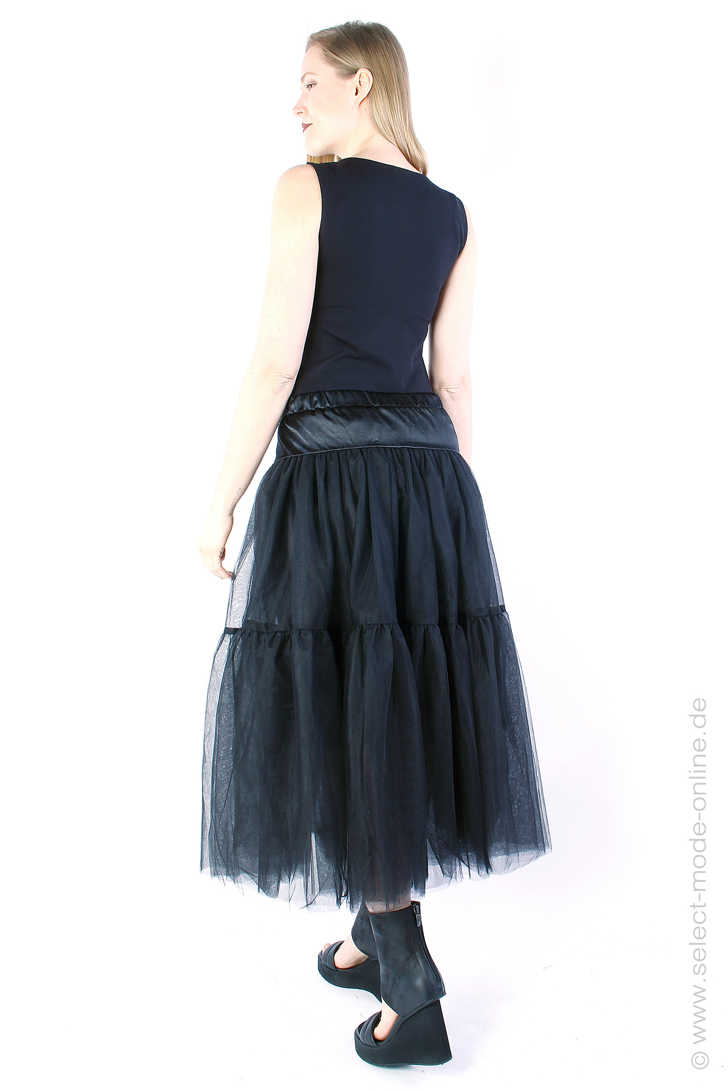 Tulle skirt - Black - 3015
