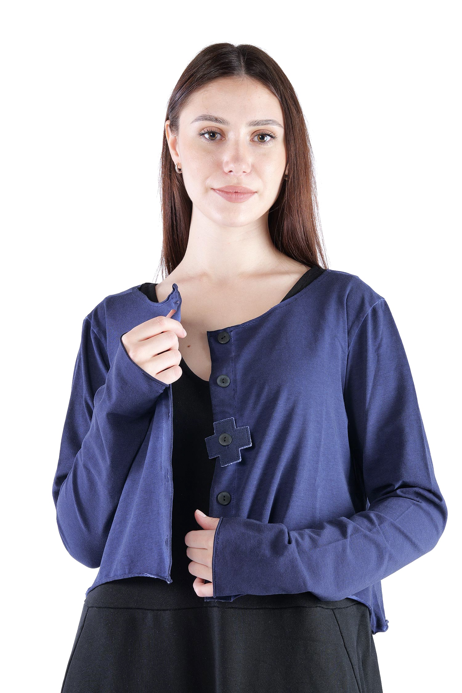 Kurze Jerseyjacke - Ocean - 2131