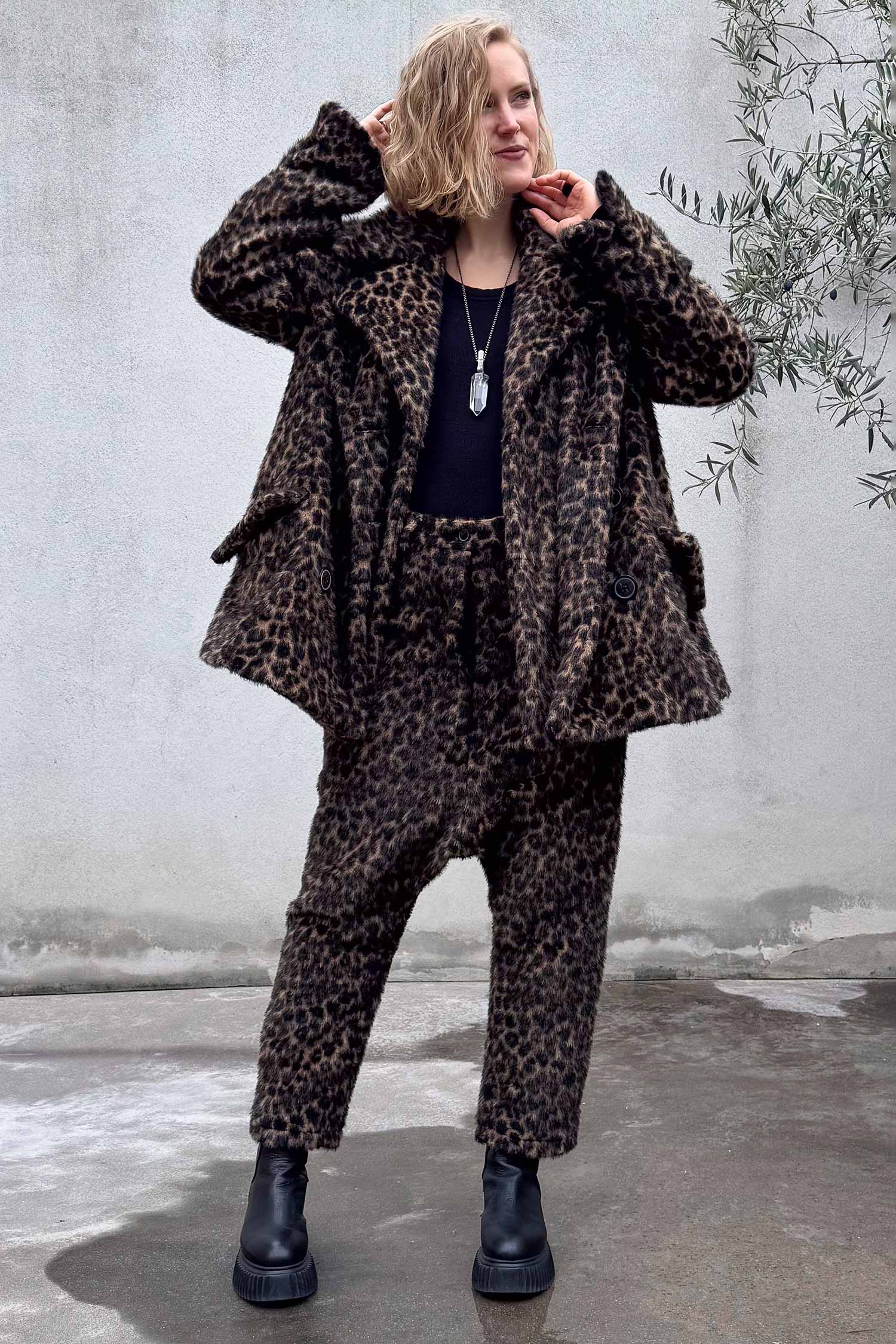 Oversize Leofell-Jacke - Leo jacquard - 2261191102