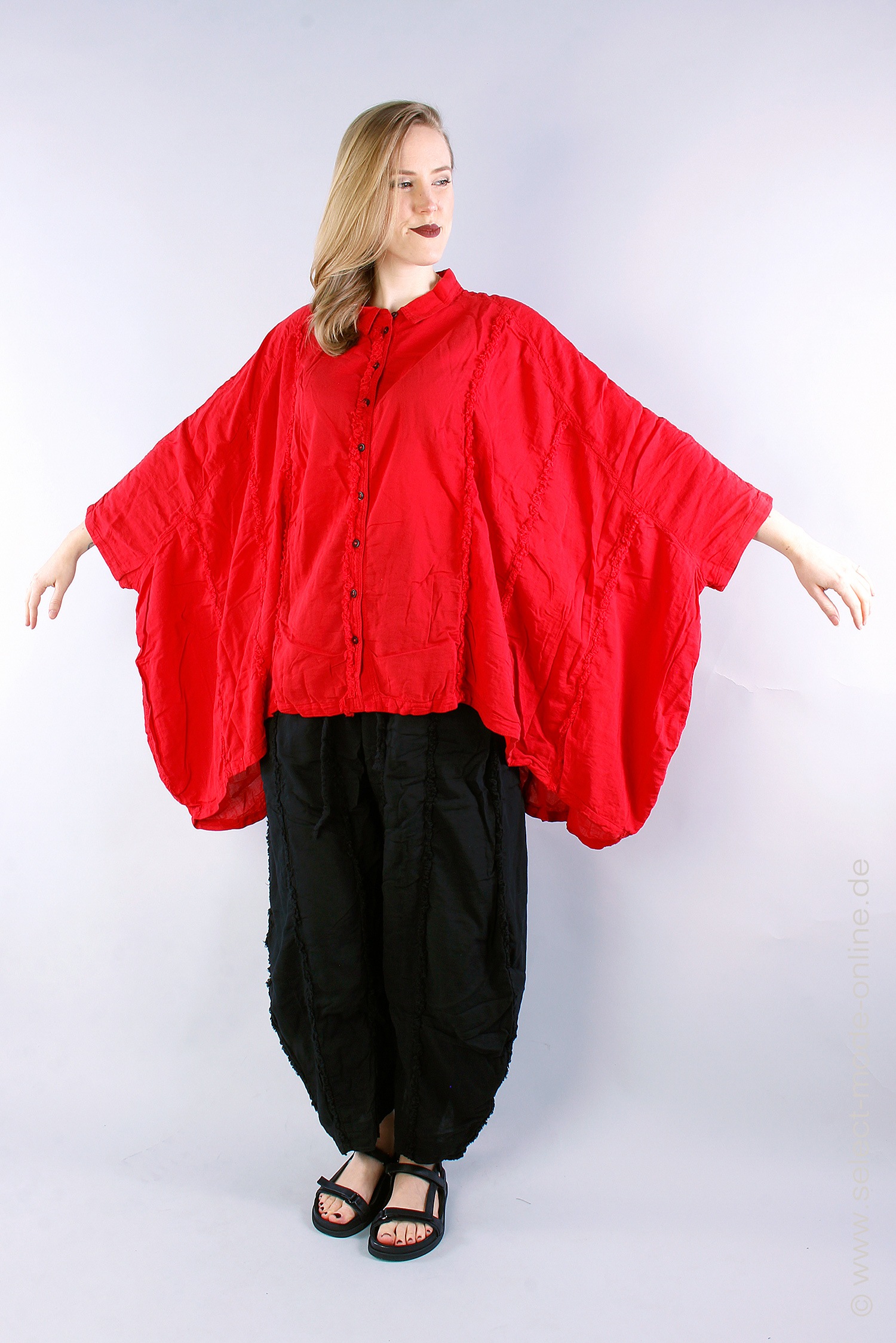 Oversize Bluse - red - 1232450404
