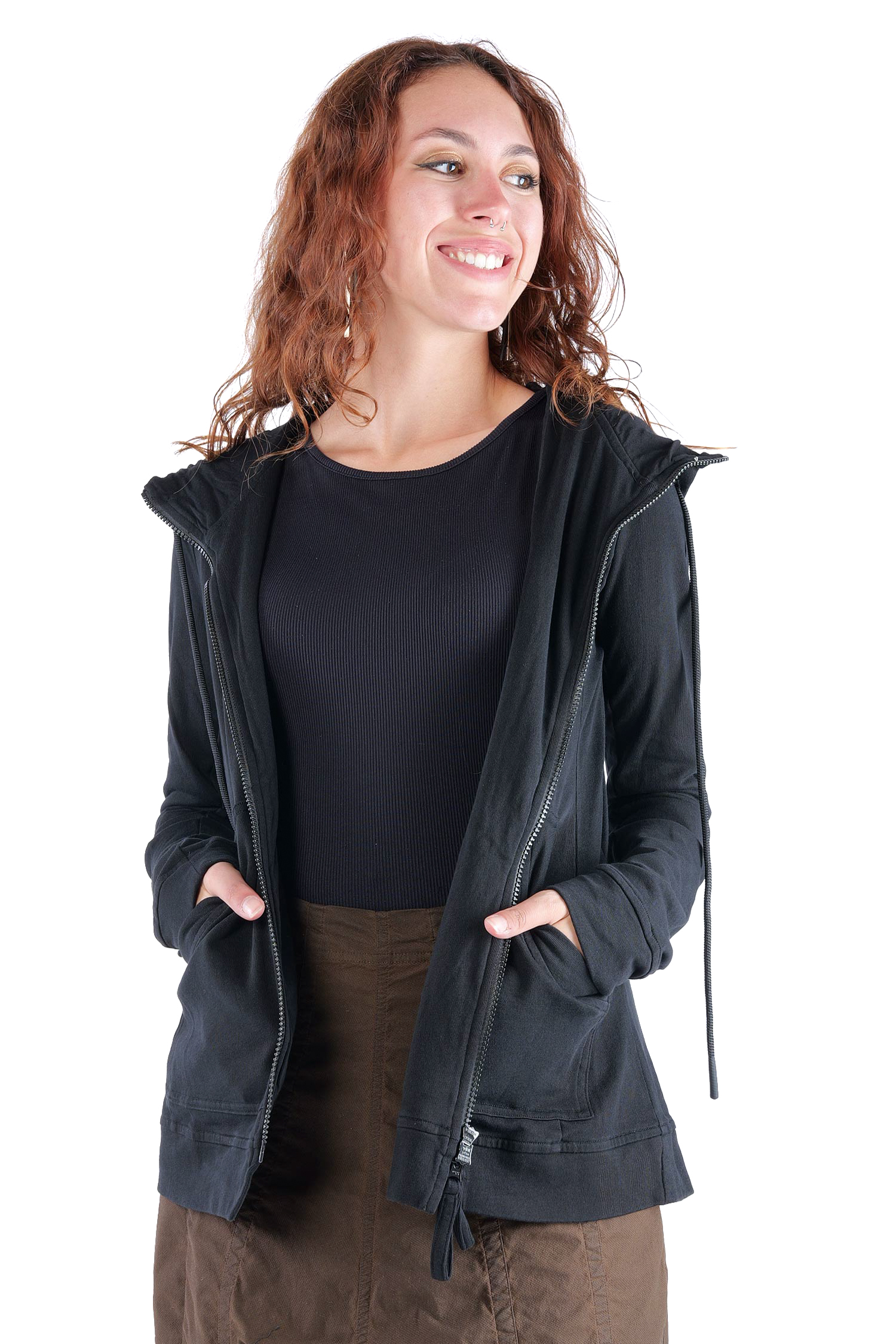 A-Linien Jacke - Schwarz - 2263291117
