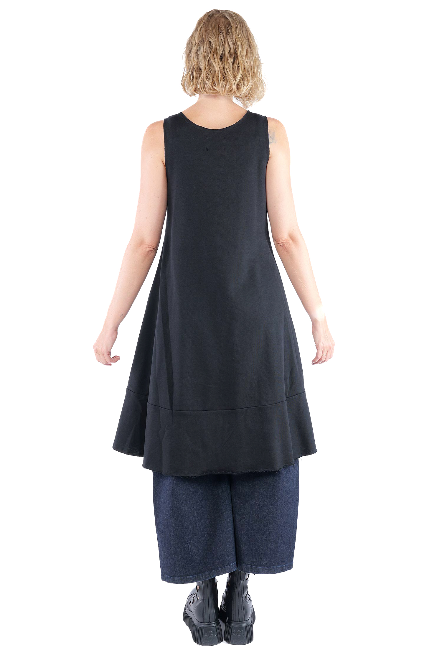 Sweat-Kleid - Schwarz - 1159