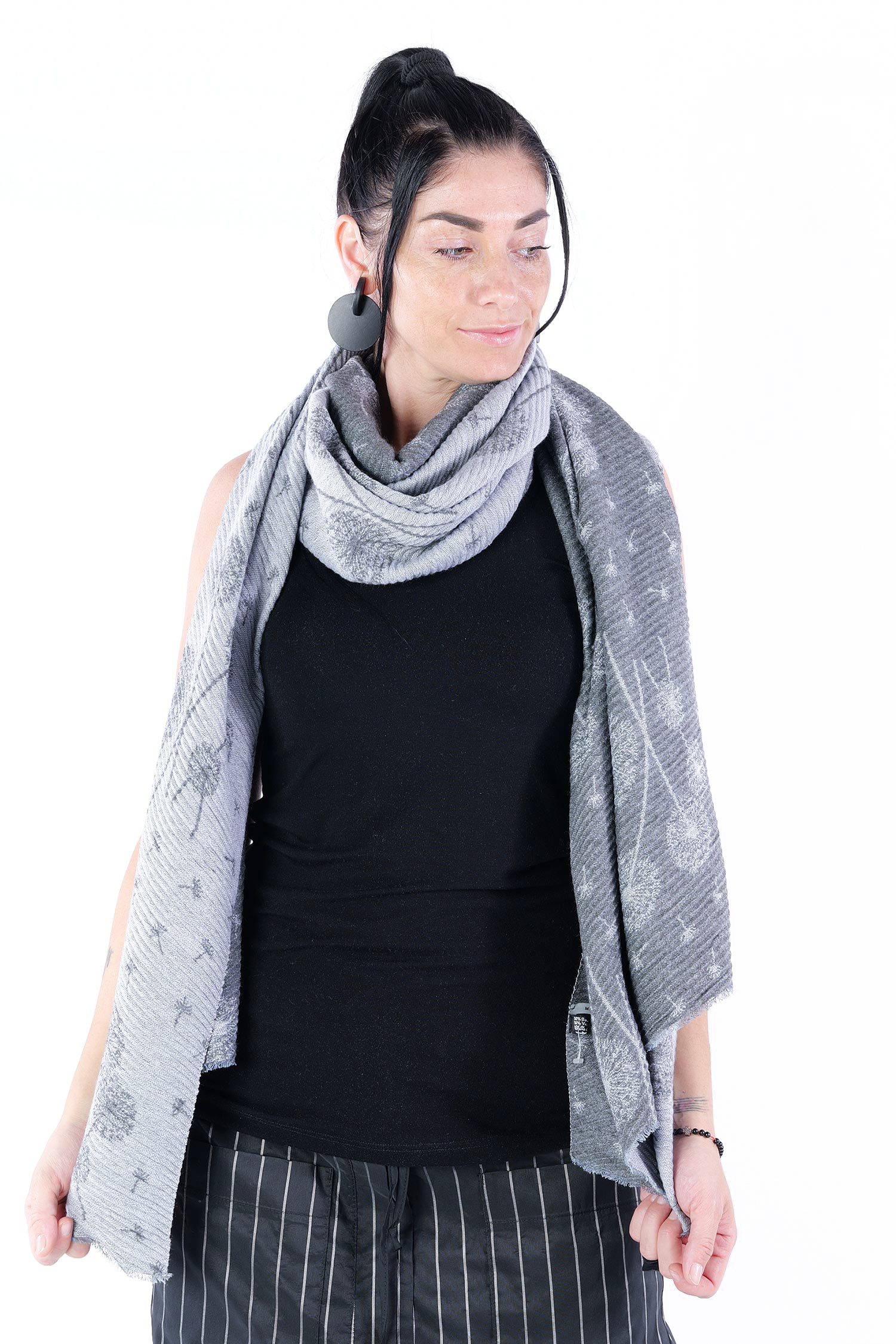 Kuscheliger Schal - Graphit ale - X7136