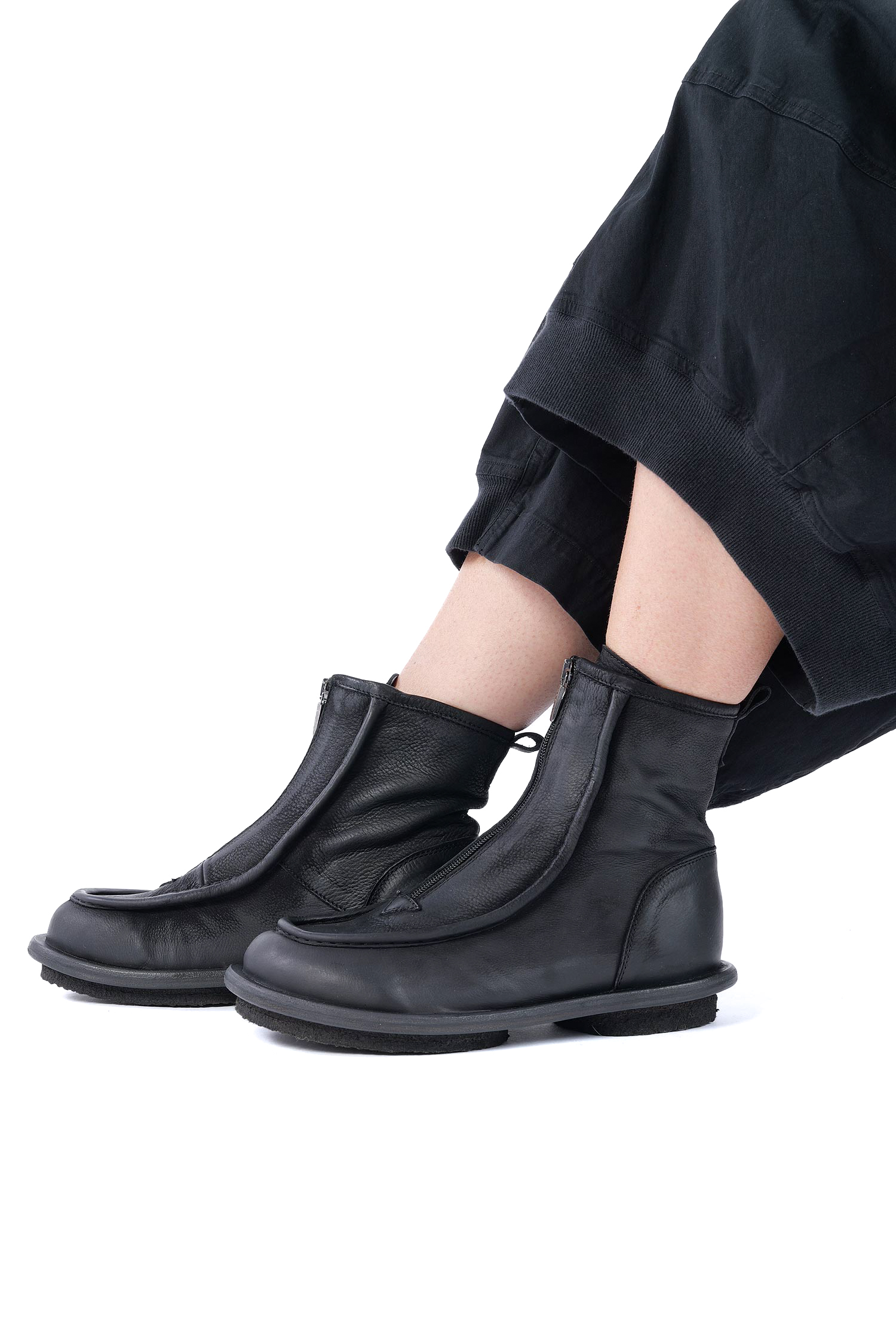 Mokassin Stiefel - Schwarz - 10303