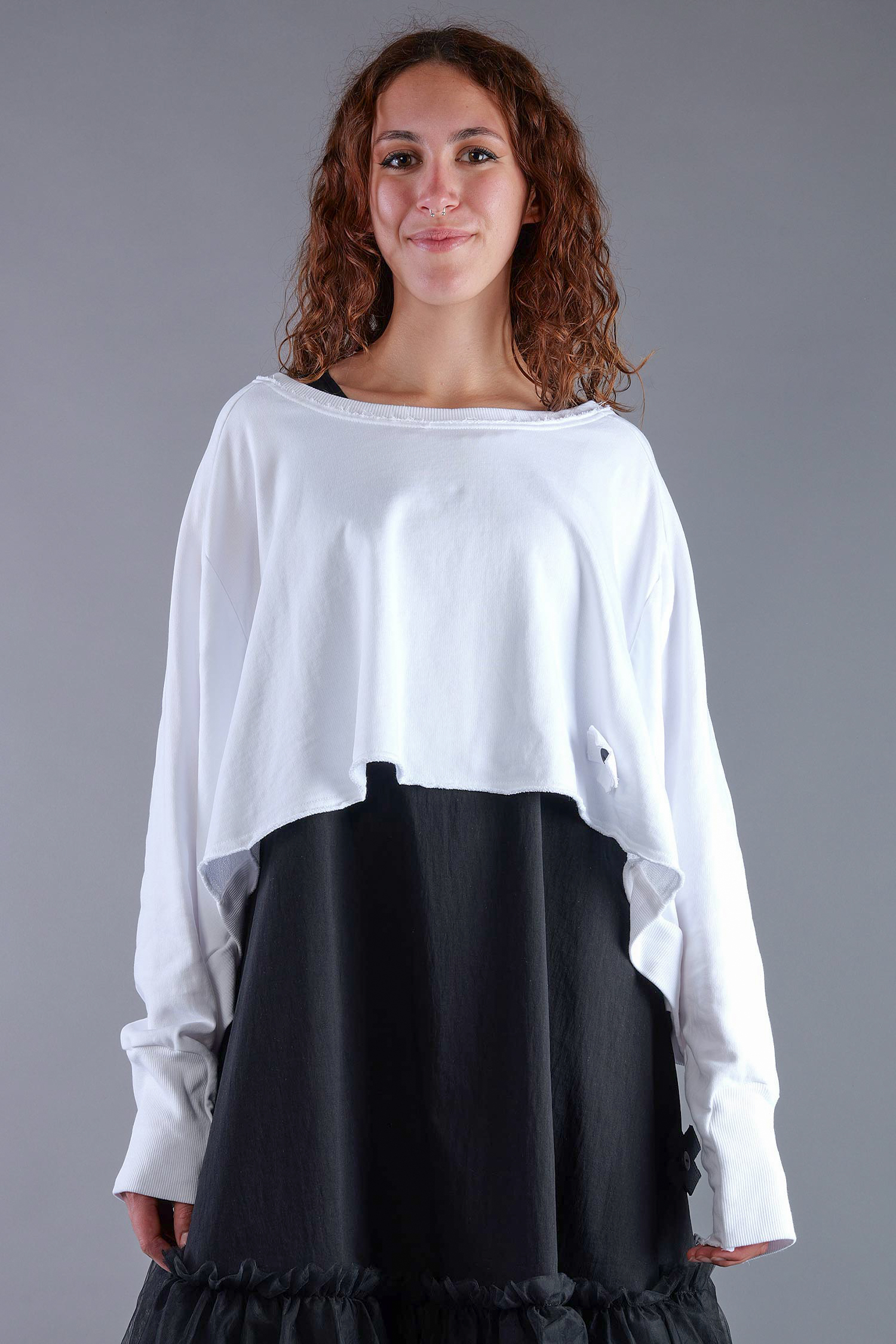 Kurzer Sweater - White UNI - 2101