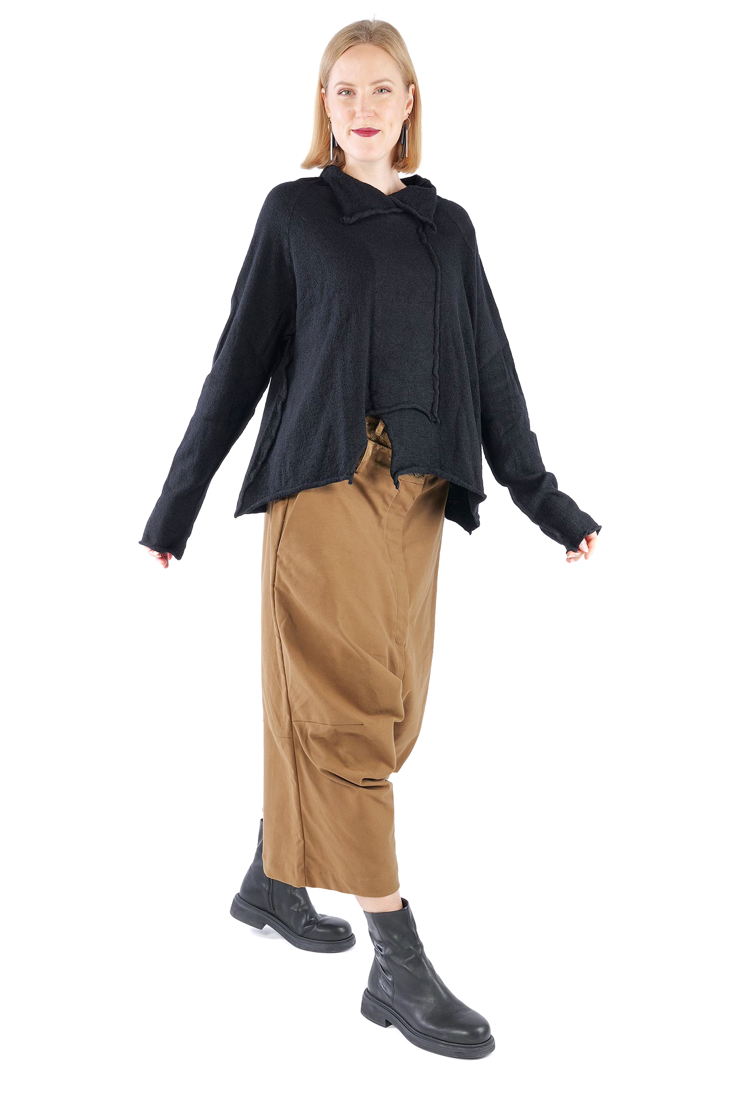 Oversize Wollpullover - Schwarz - 2261680713