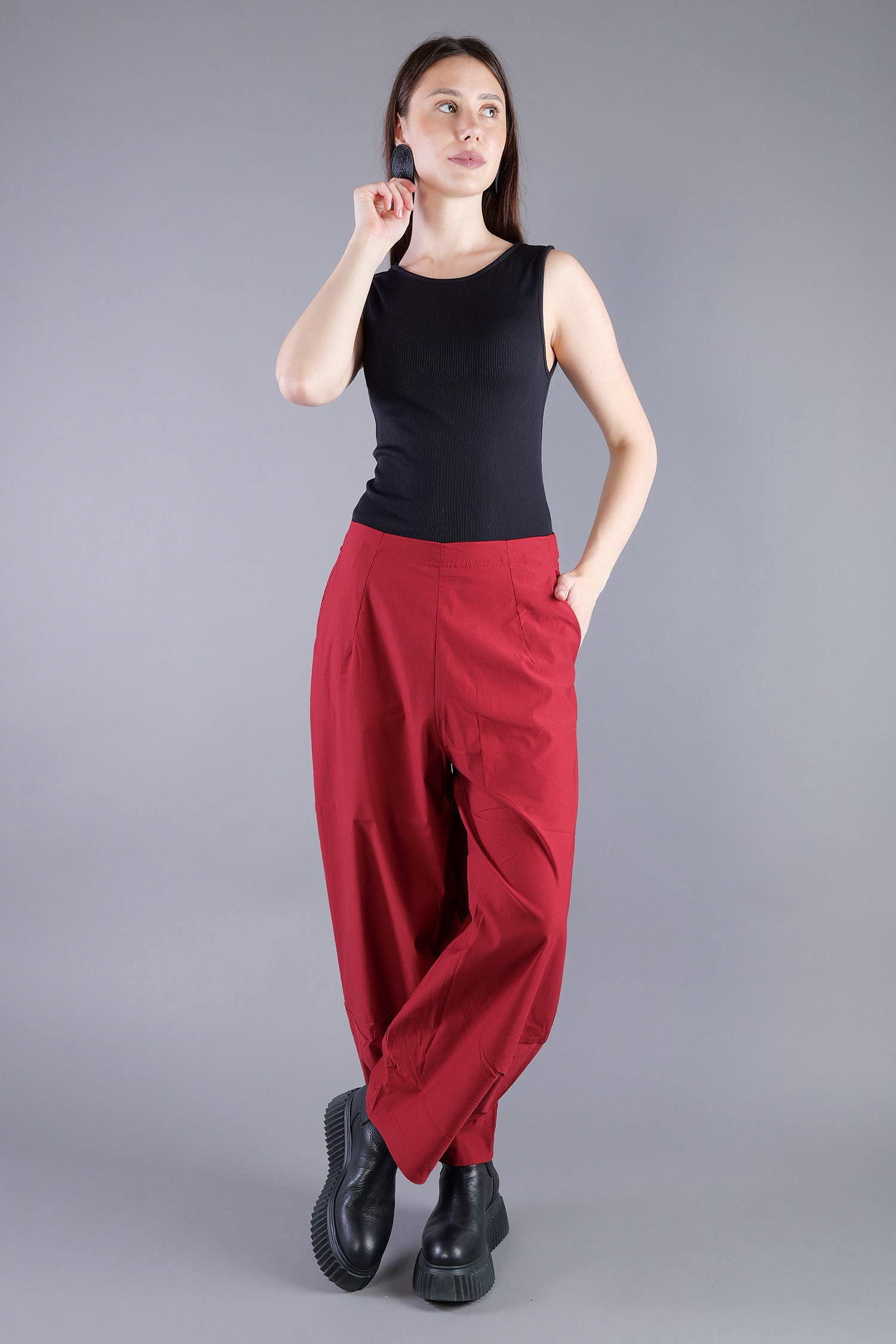 Tulpige Stretchhose - Lava - 2263220124