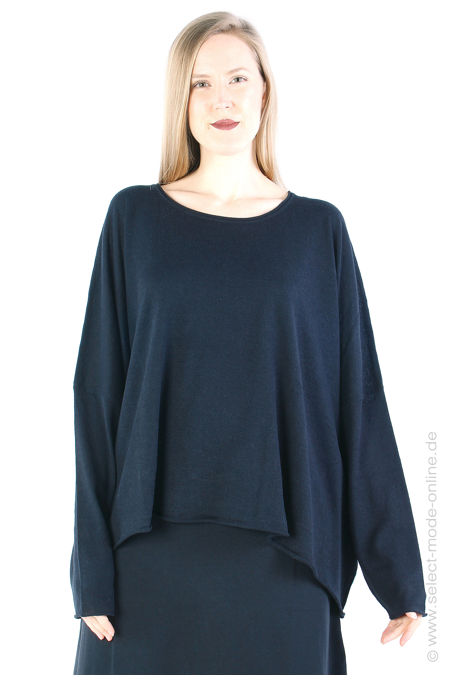 Oversize knit pullover - Black - 1243280706