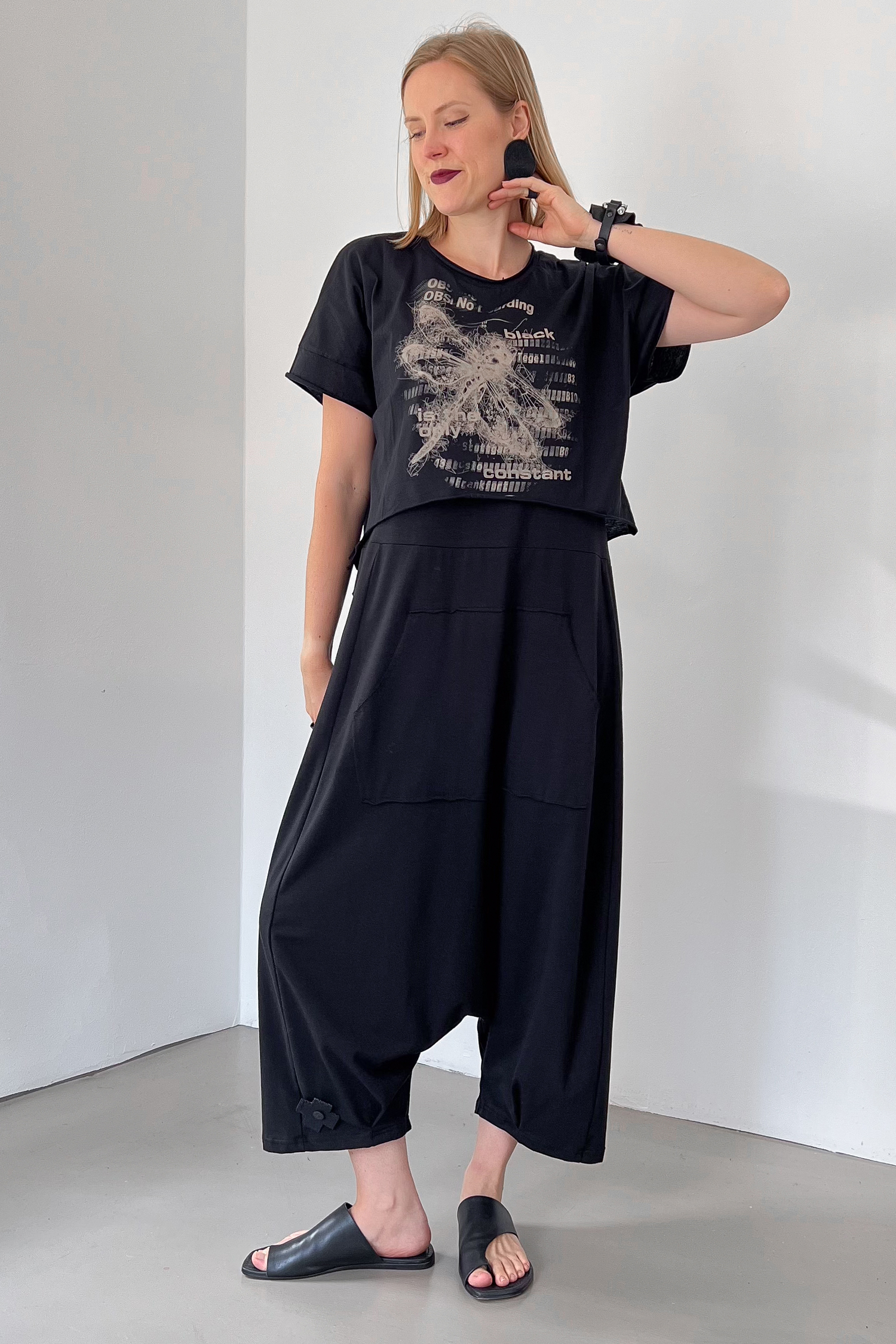 Kurzes T-Shirt - Schwarz - Aryan