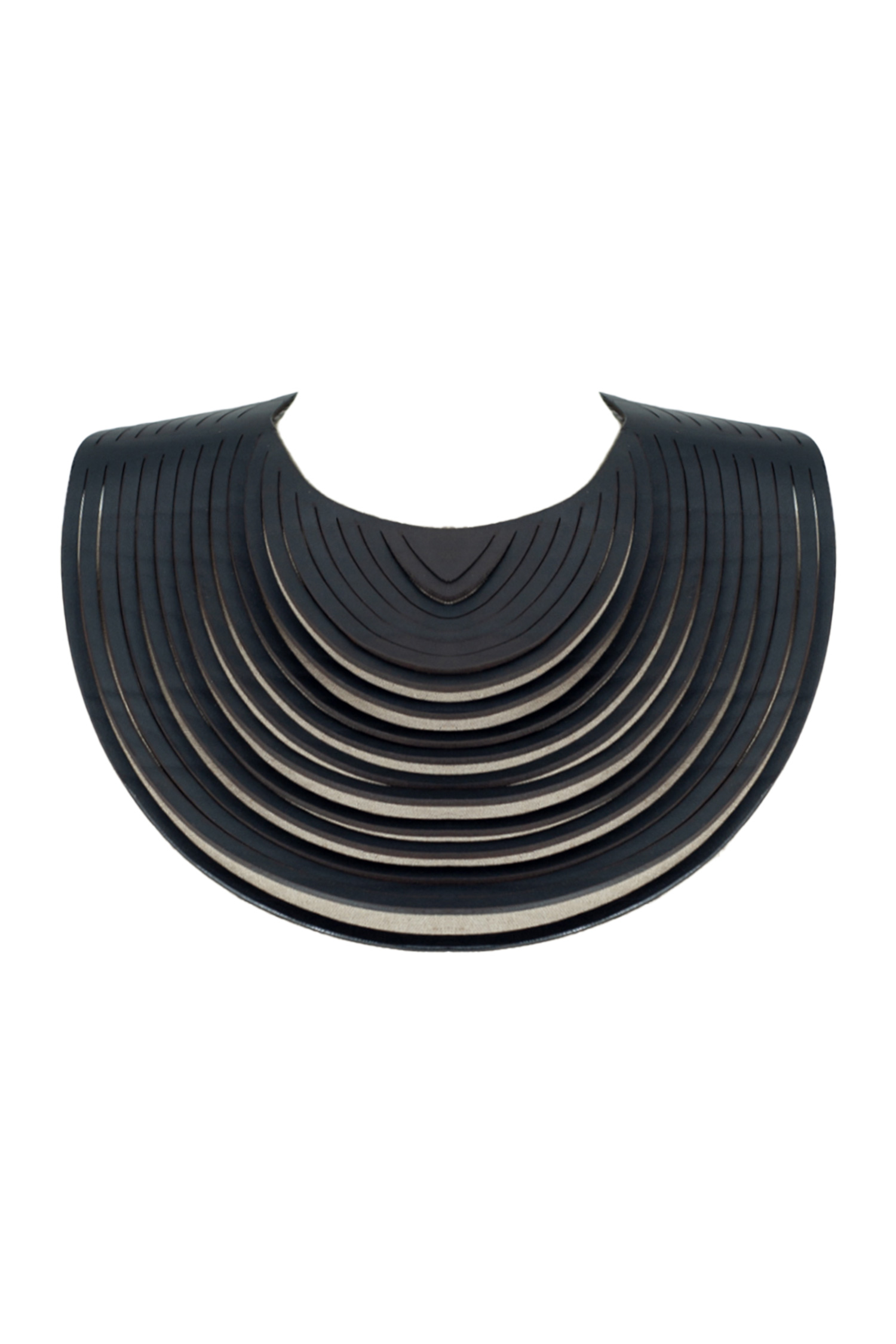 Leder Halskette - schwarz - NE15