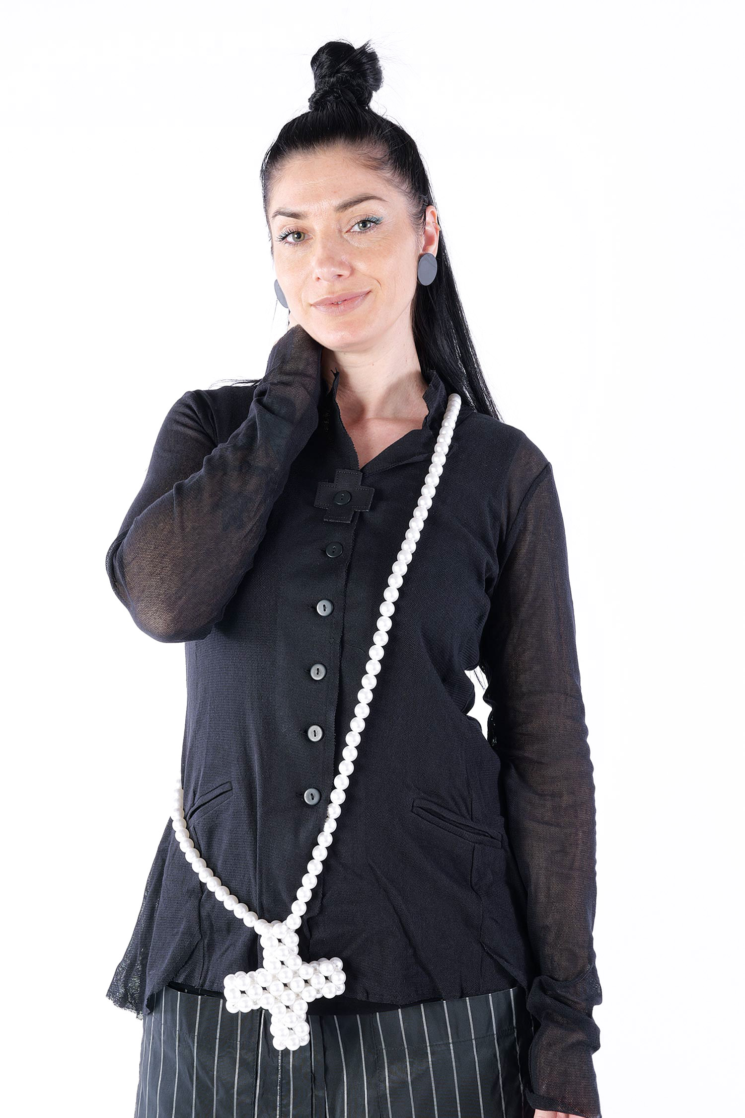 Lange Plus Kette 14mm - Weiß - 1558