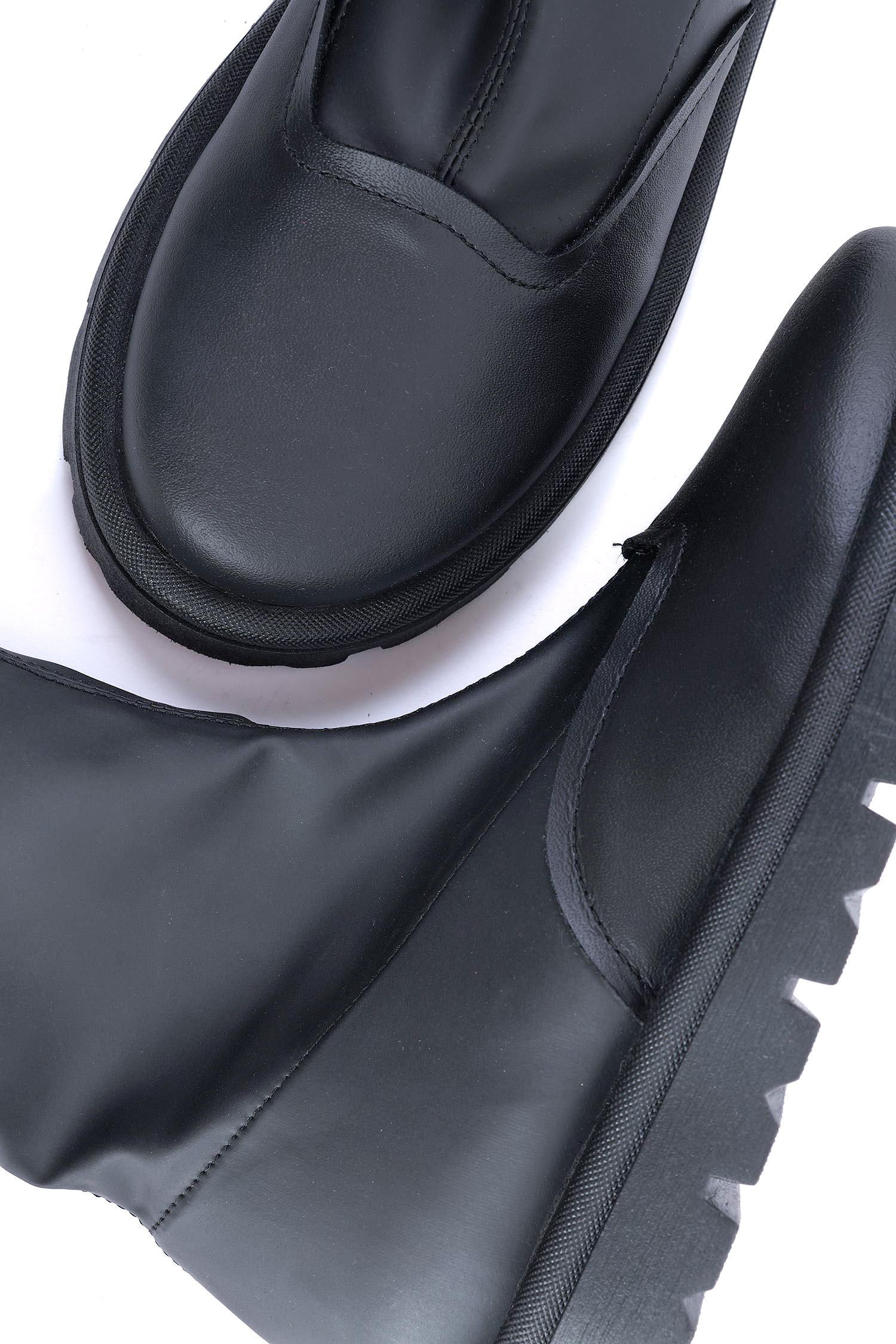 Stretchleder Boots - Schwarz - Alice