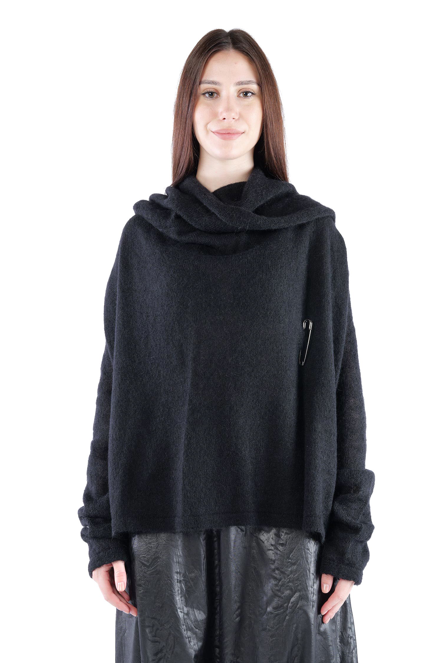 Feinstrick Pullover - Schwarz - Samarit