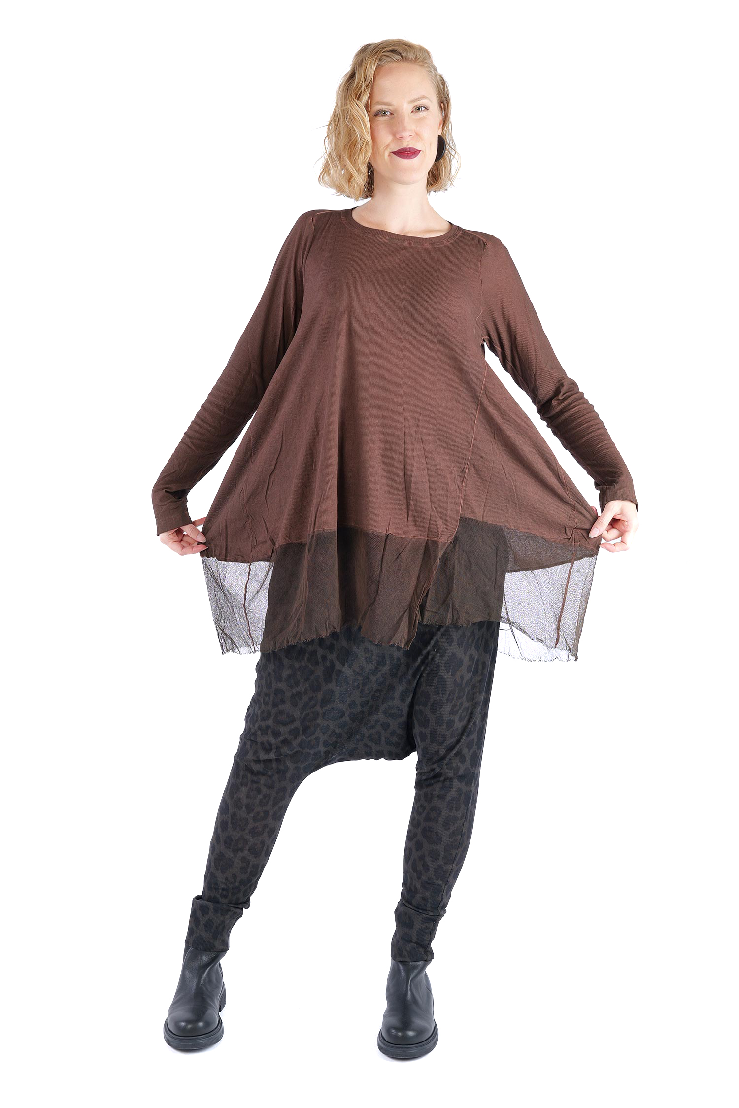Rippjersey Tunika - Henna cloud - 2262340904