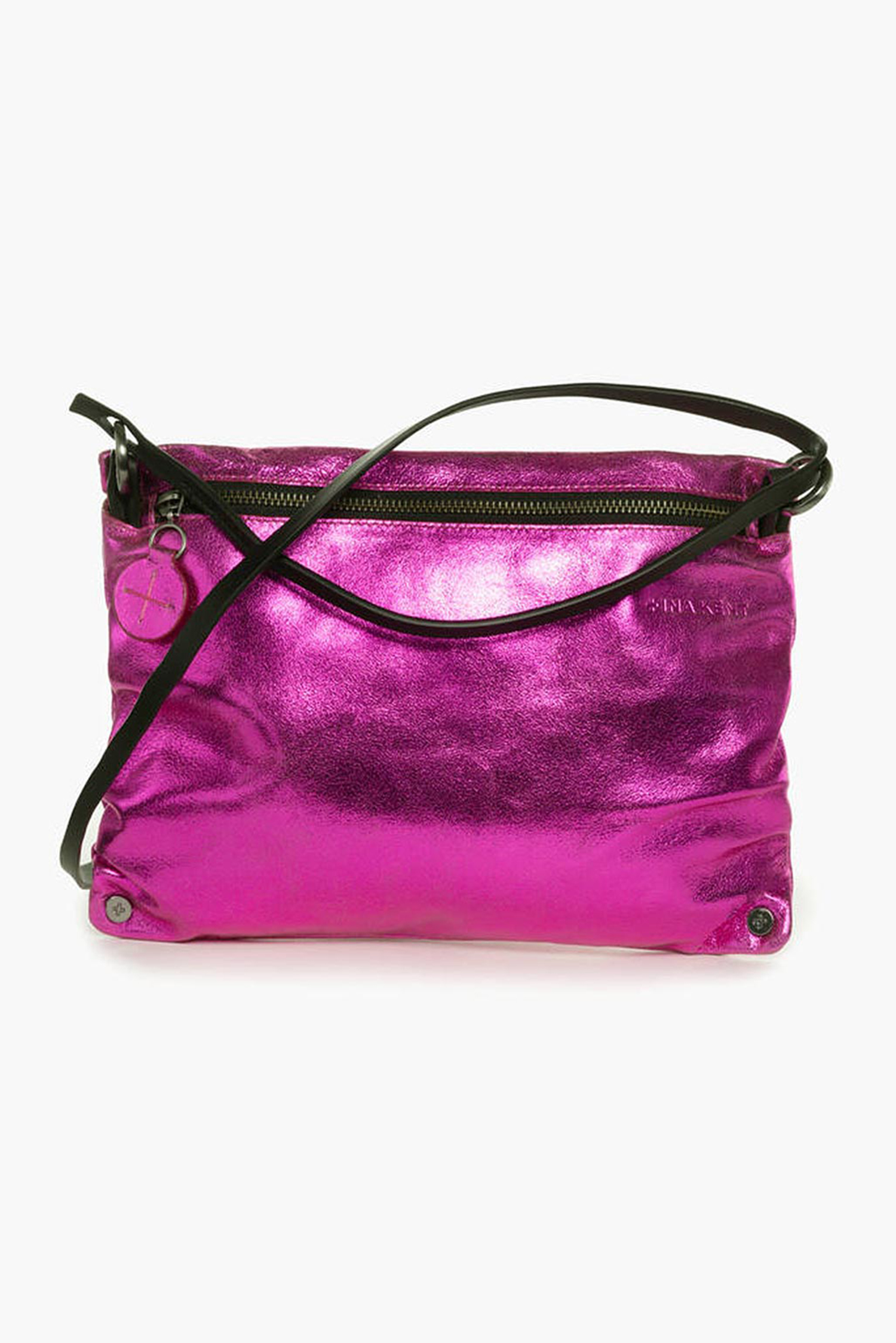 Leder Tasche - Crackled Neon Pink - MOONLIT ed.1