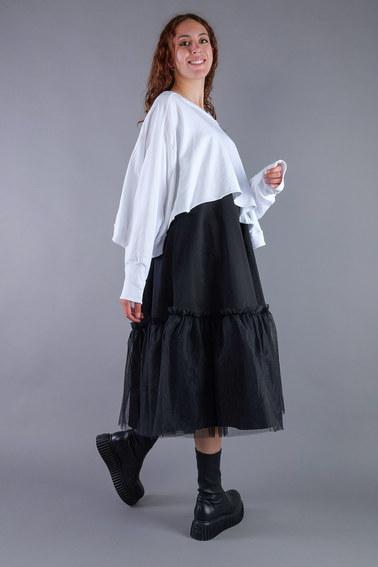 Kurzer Sweater - White UNI - 2101