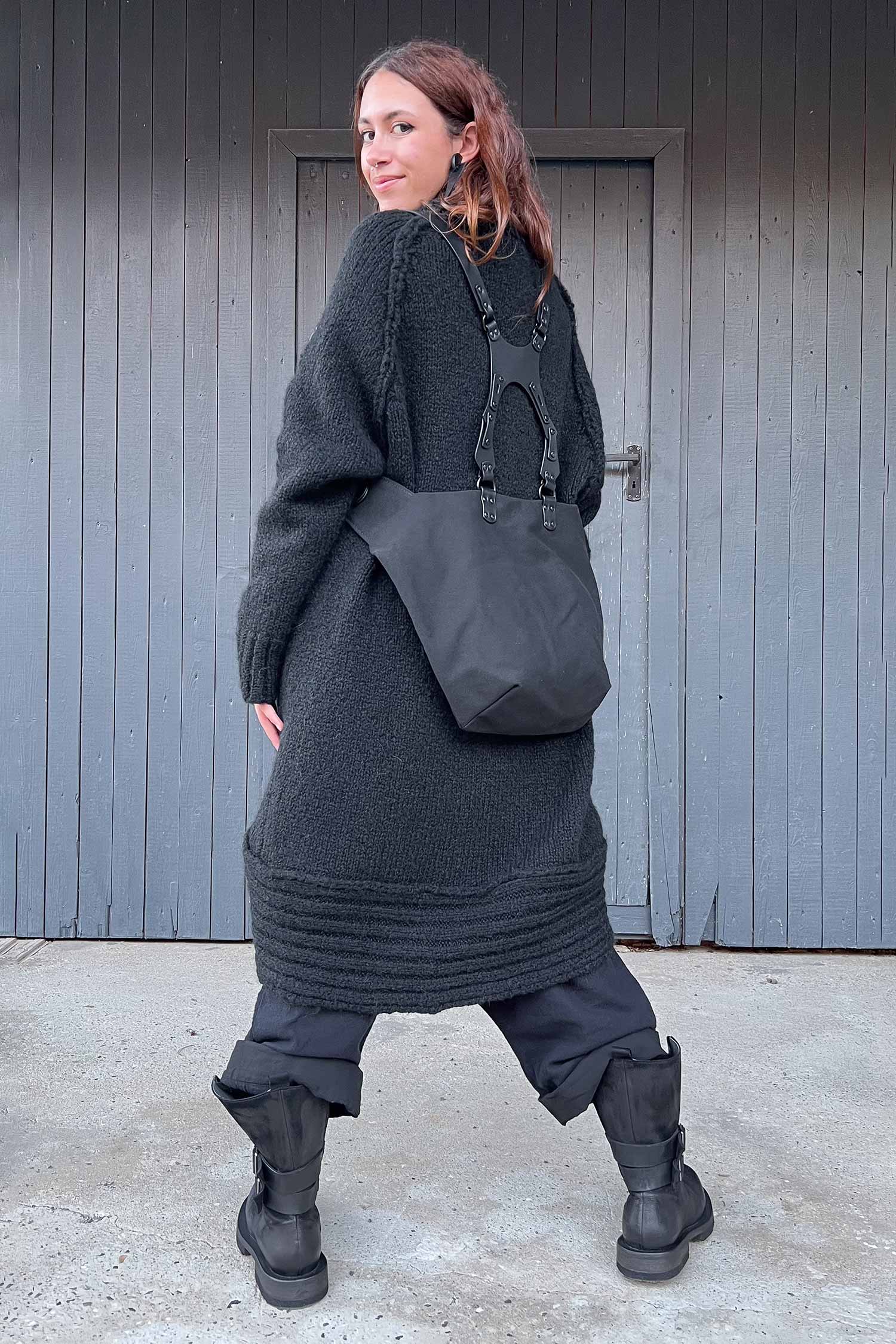 Canvas Rucksack - Uka Canvas - Schwarz