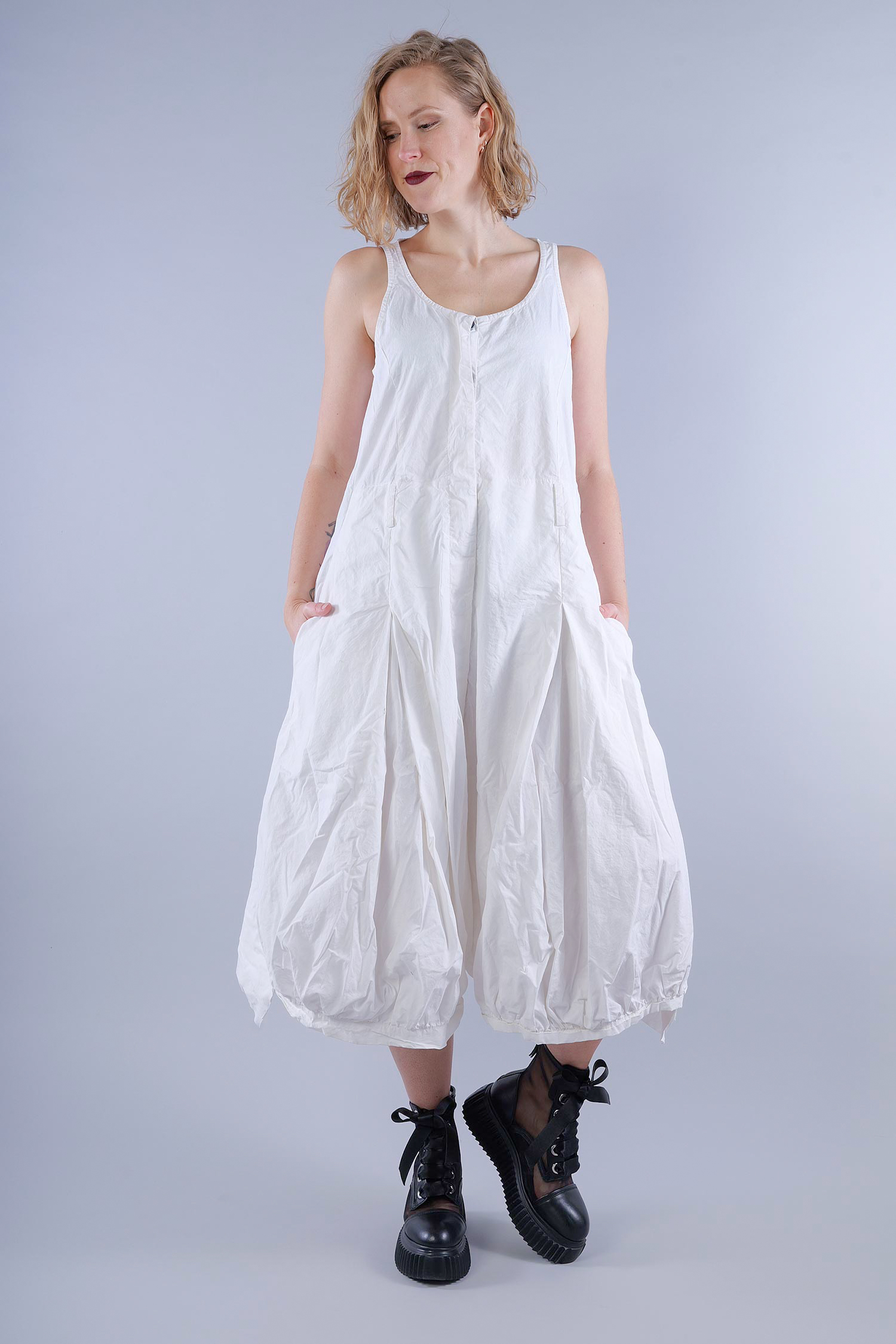 Overall mit weitem Bein - Seafoam fog - 1262261309