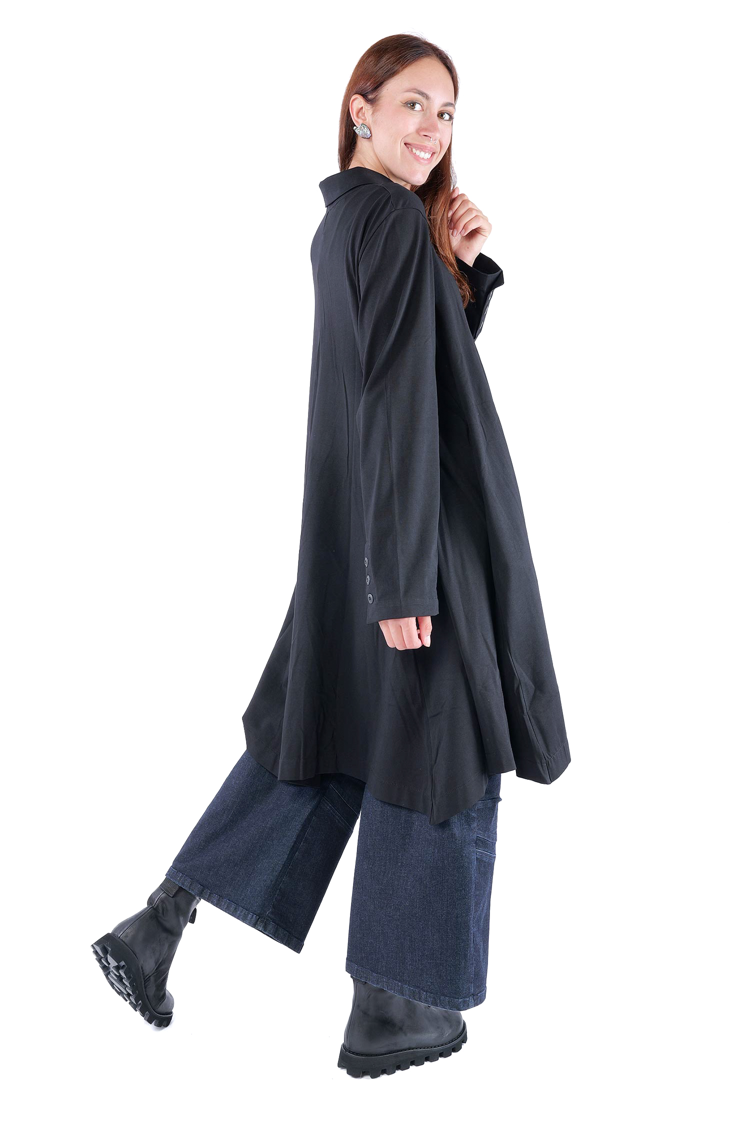 Mantelkleid - Schwarz - 26.2-KHS202