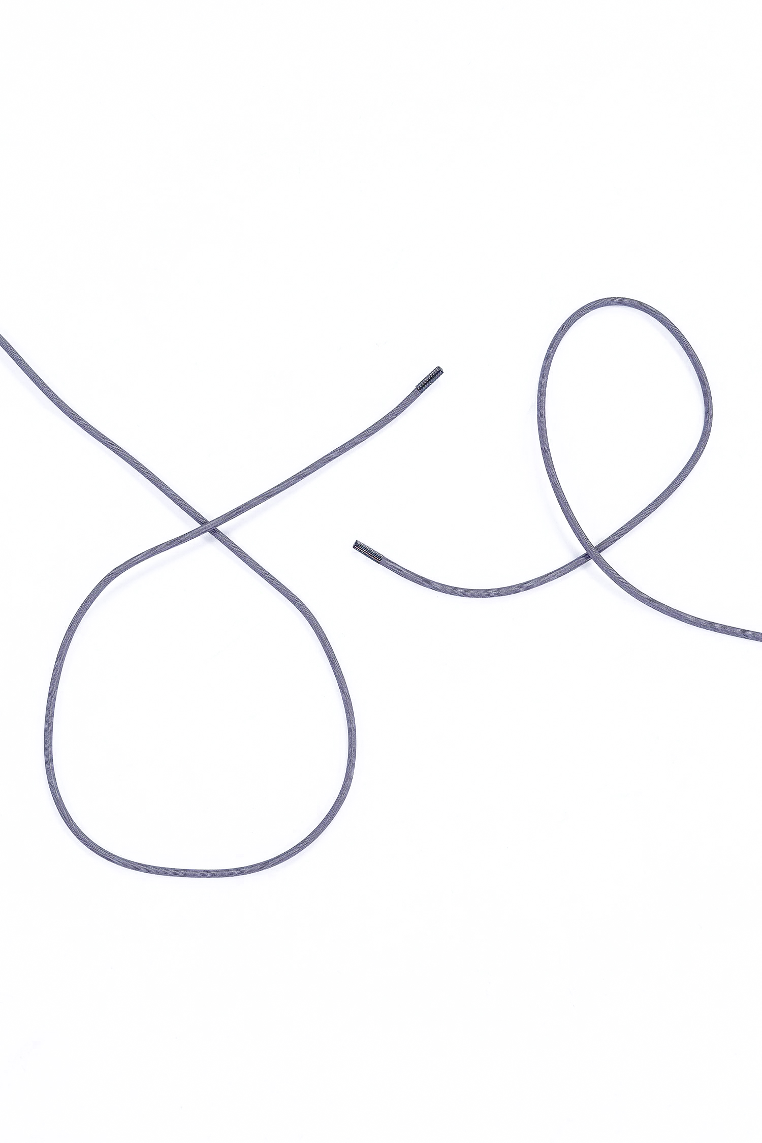 Elastic shoelace - 3mm - Anthra