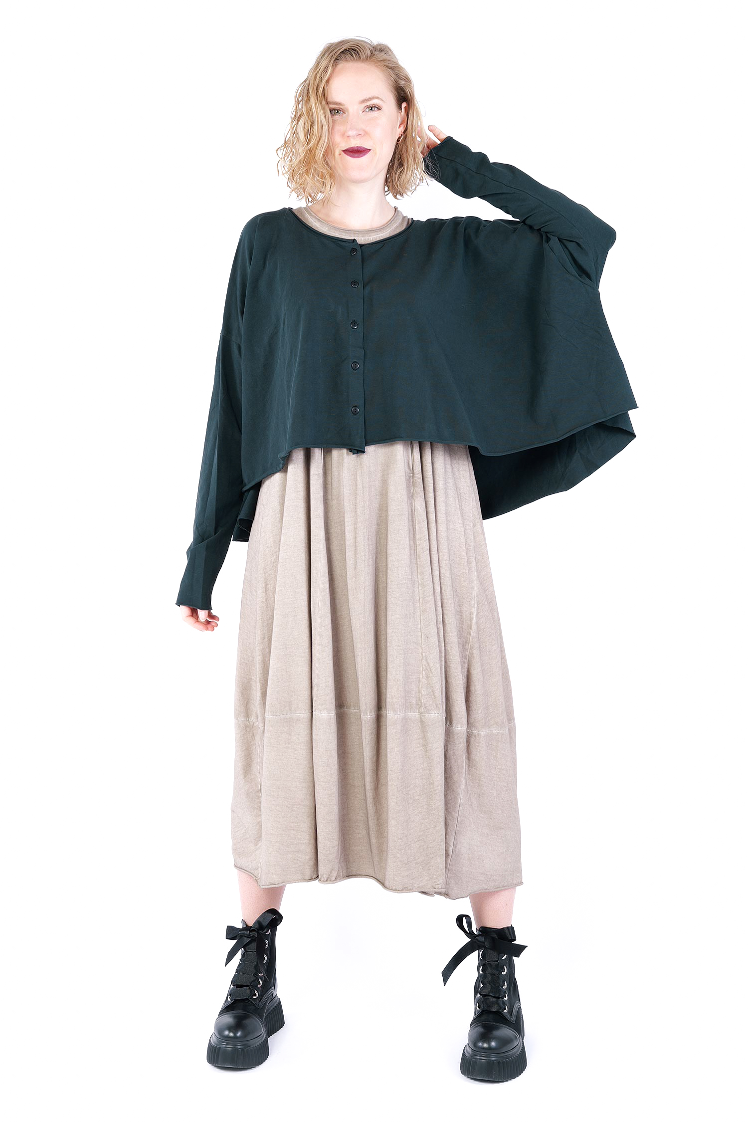 Oversize Jersey Jacke - Waldtanne - Soulviel