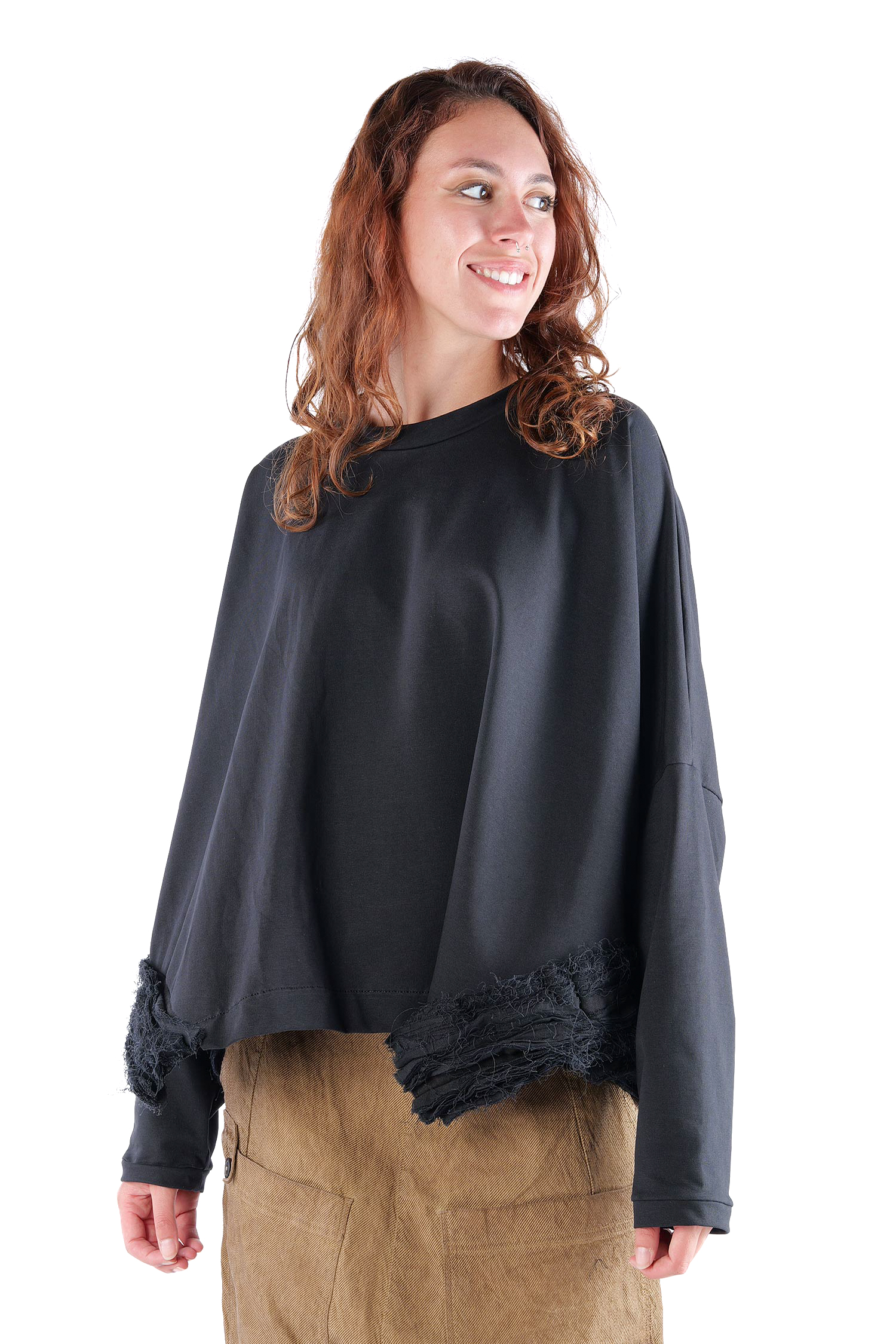 Oversize Pullover - Schwarz - J.Remus