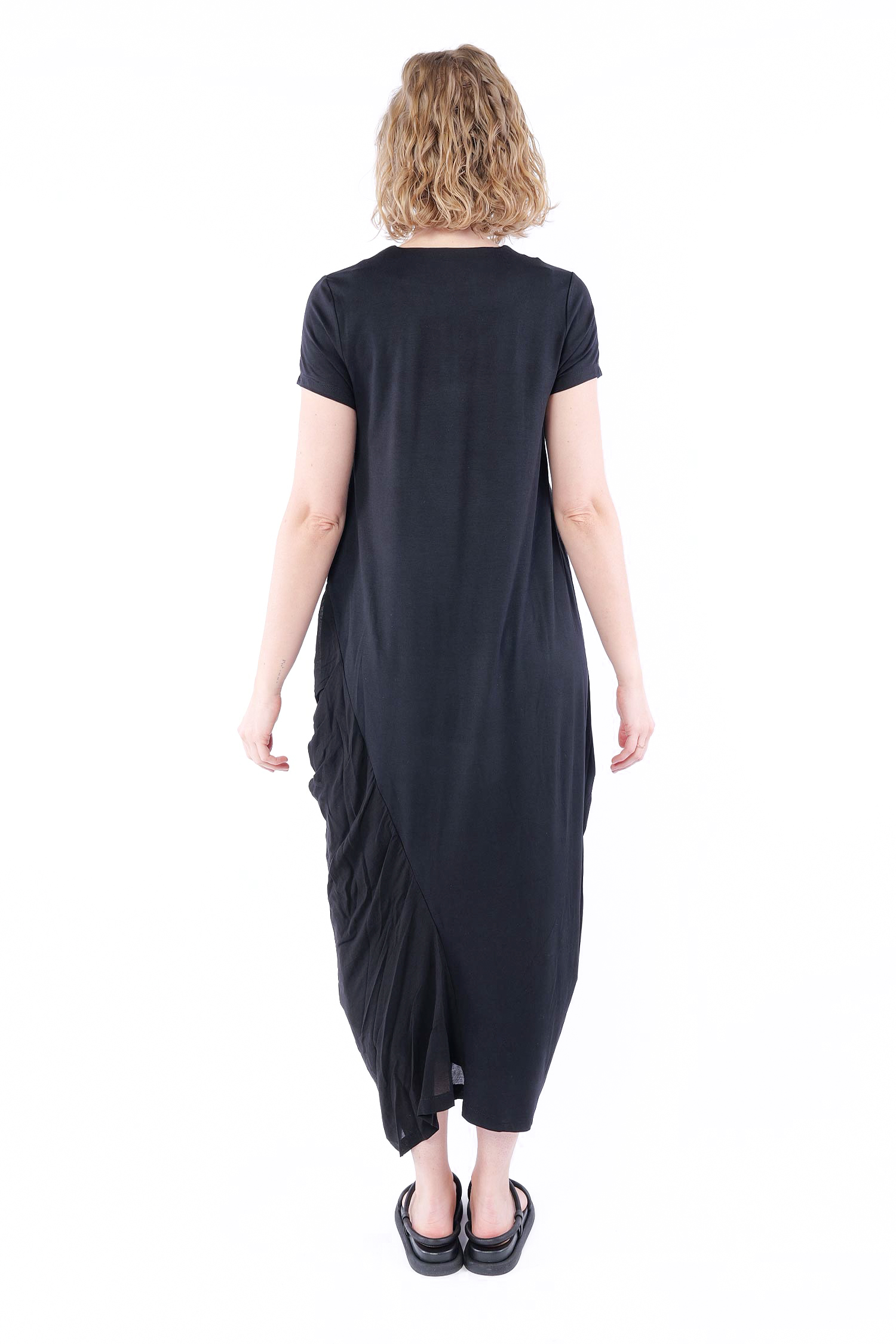 Tulpiges Kleid - Schwarz - 861004