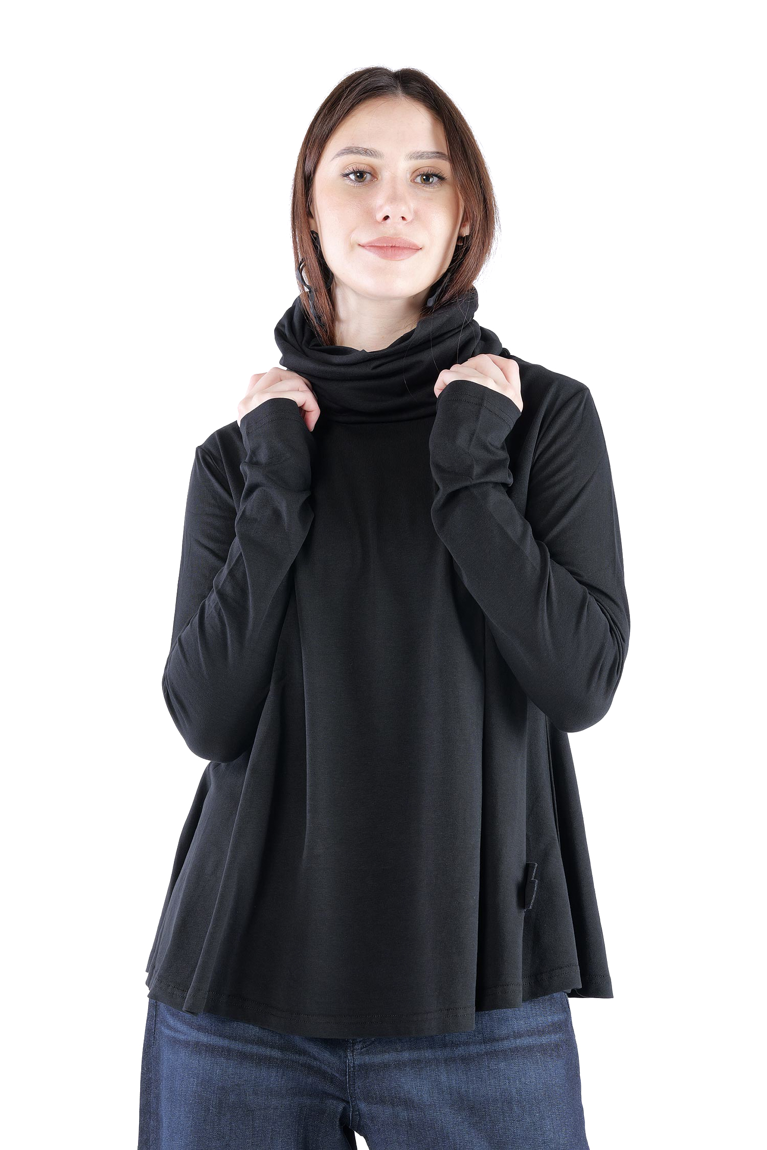 Wandelbarer Pullover - Schwarz - 5093