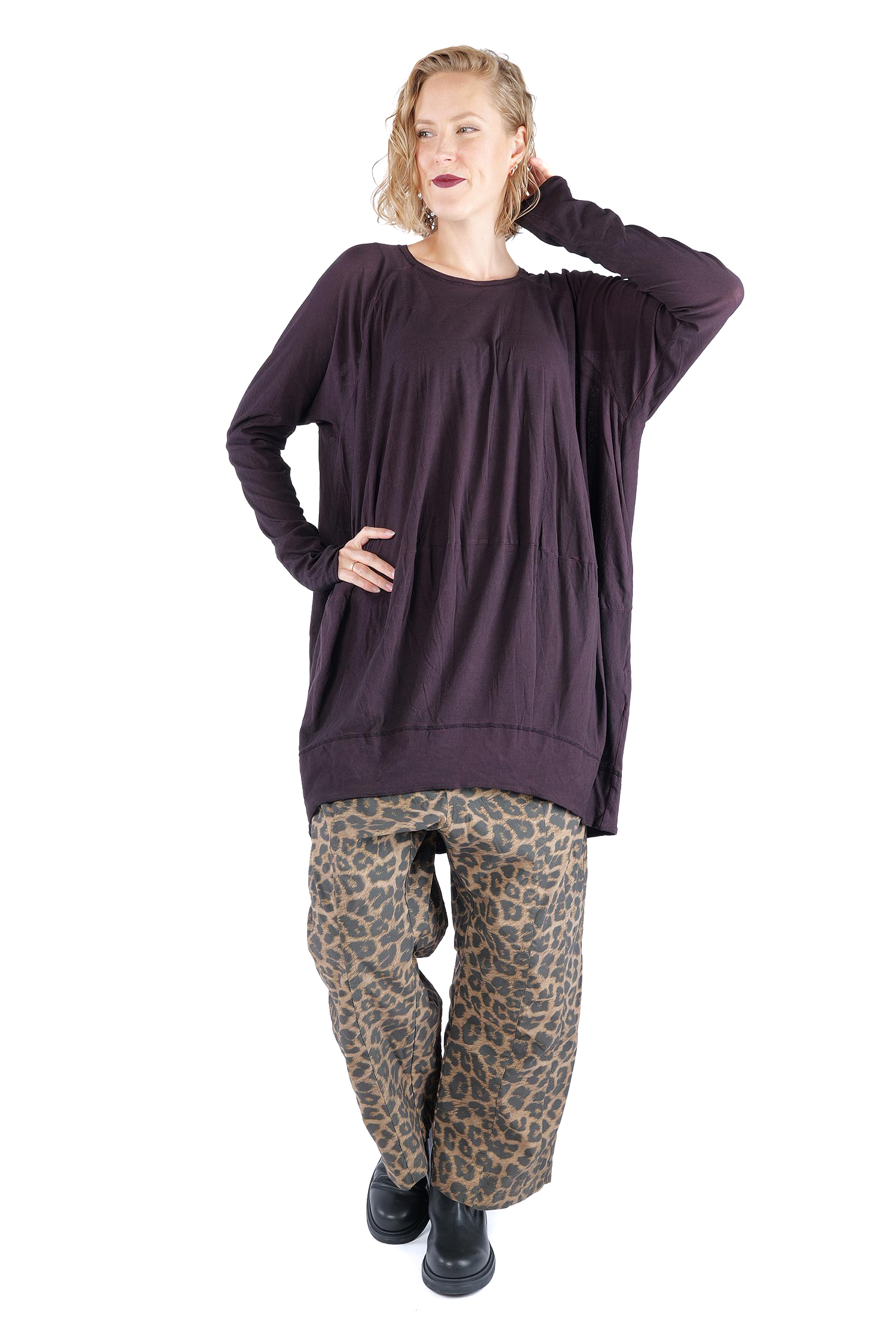 Oversize Tunika - Purple cloud - 2261140515