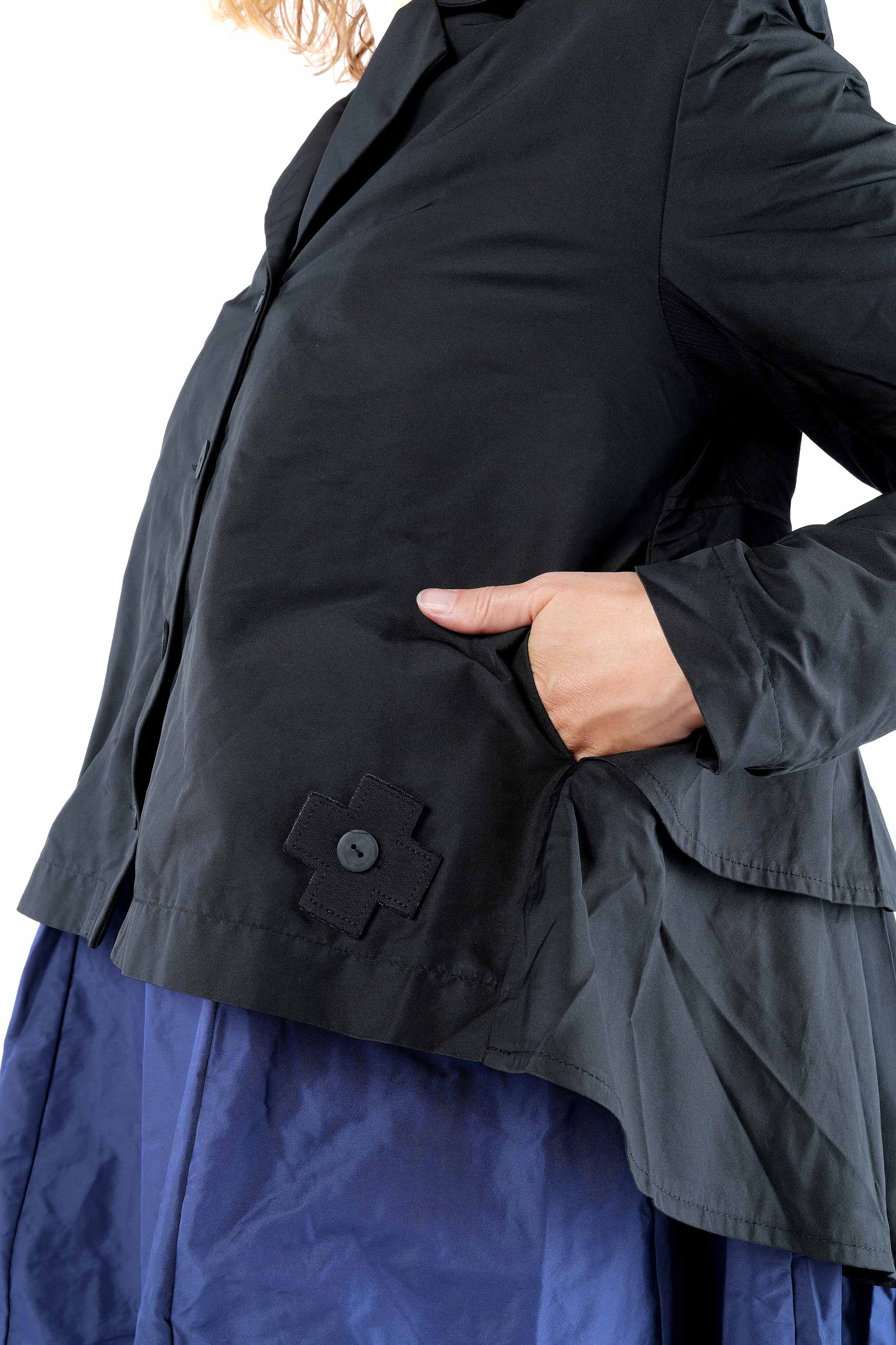 Taftjacke - Schwarz - 8079