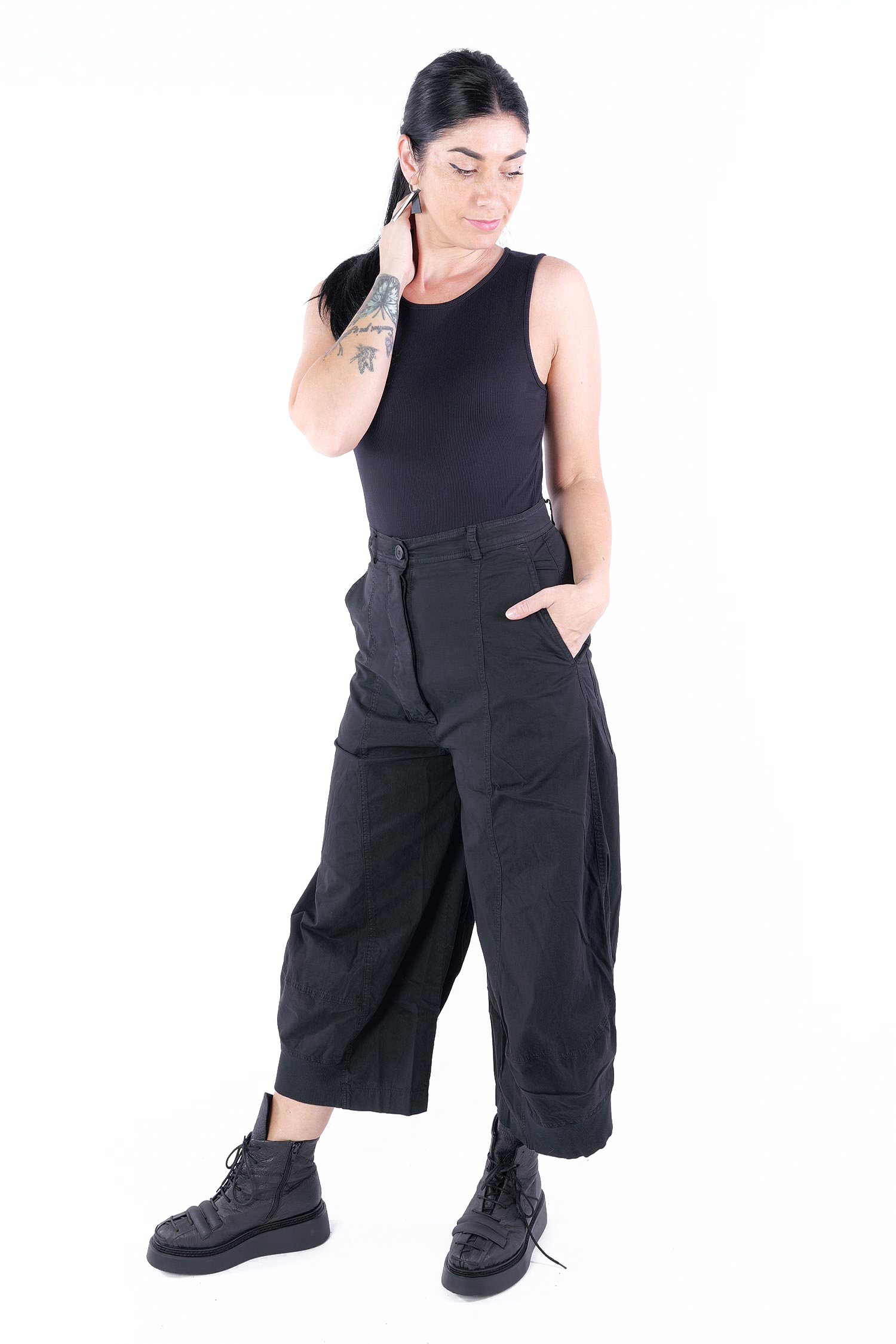 Tulpige Hose - Schwarz - 2253200105