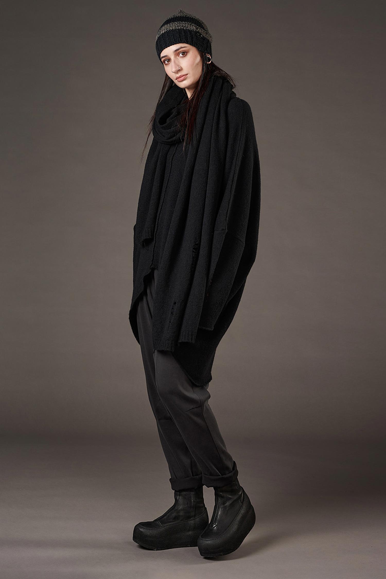 Feinstrick Pullover - Schwarz - Jojo