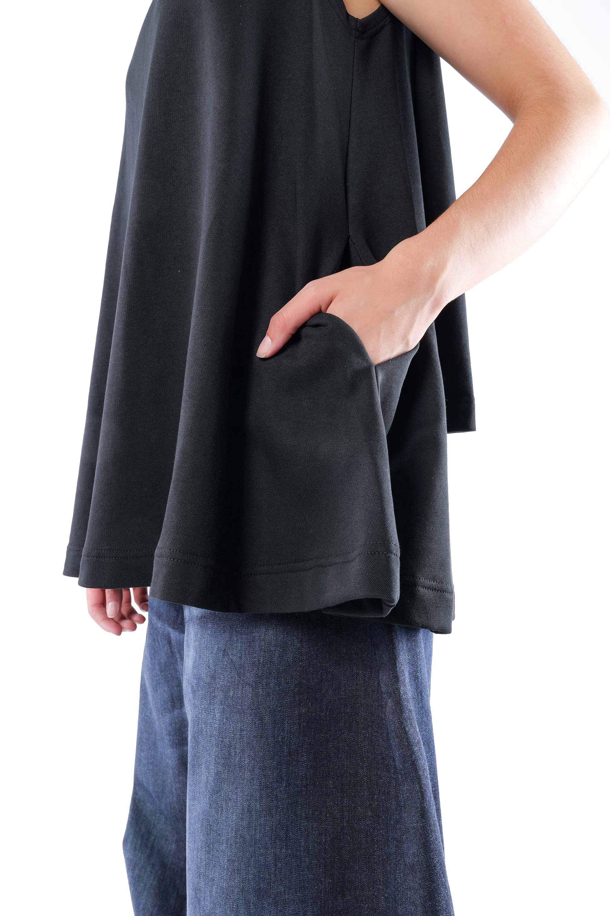 Wandelbares Top - Schwarz - 2123