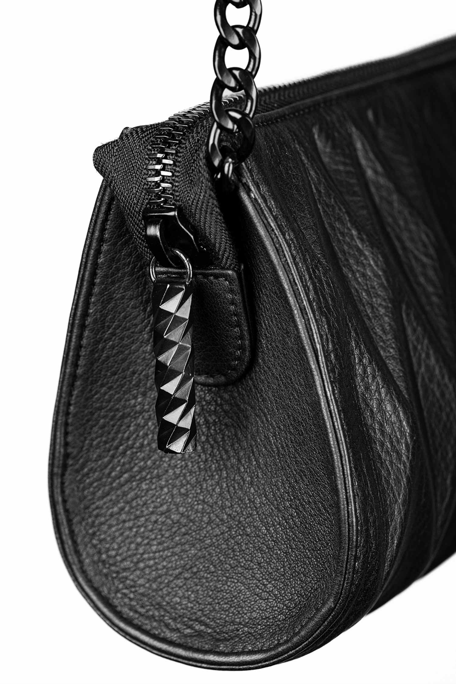 Leder Clutch - Schwarz - Clutch Bag