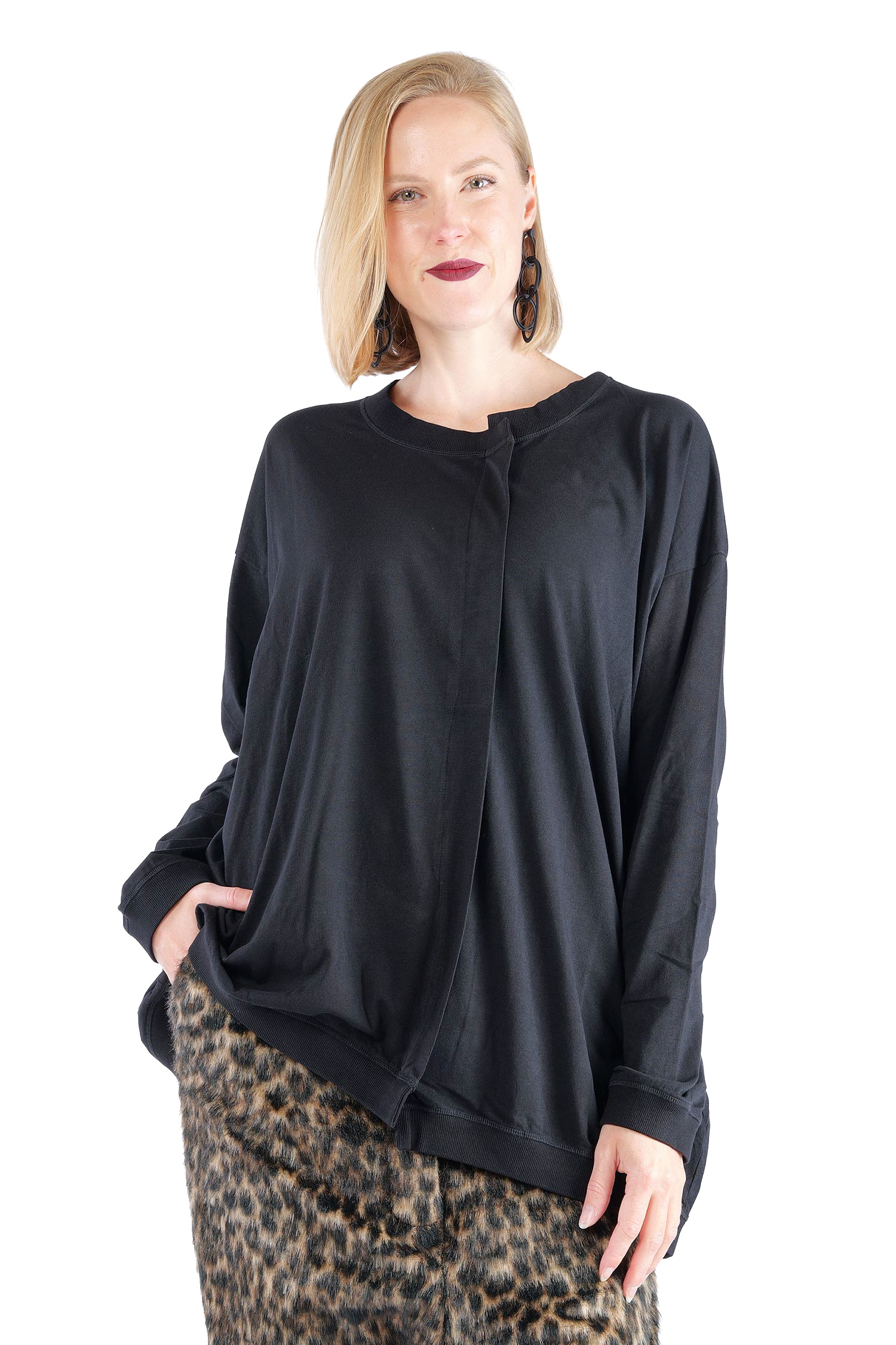 Jersey pullover - Black - 2263260506