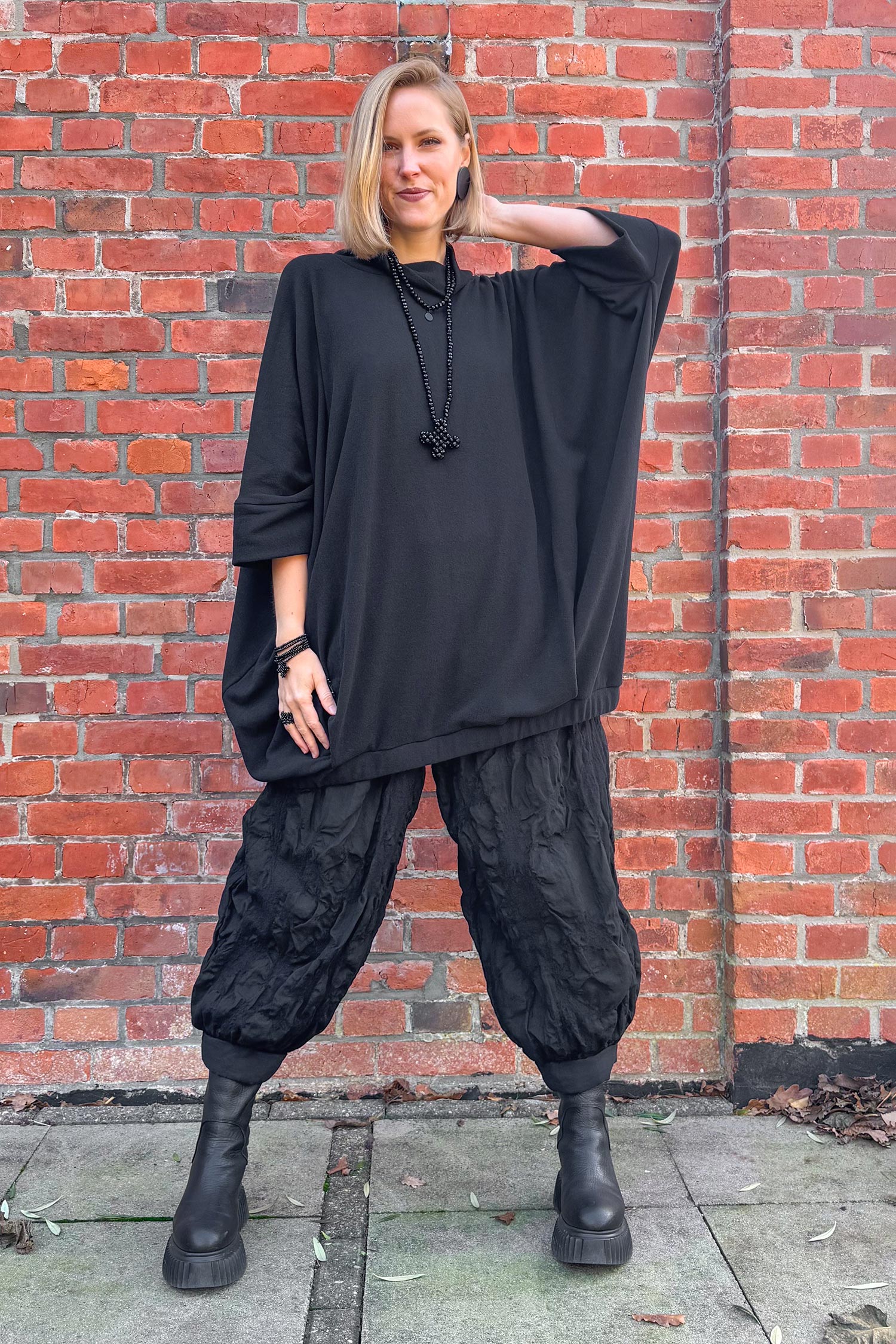 Kuscheltunika - Schwarz - 1823