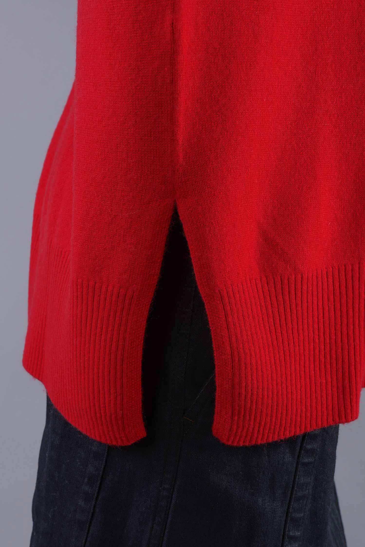 Kaschmir Pullover - Rhubarb Red - 24116A