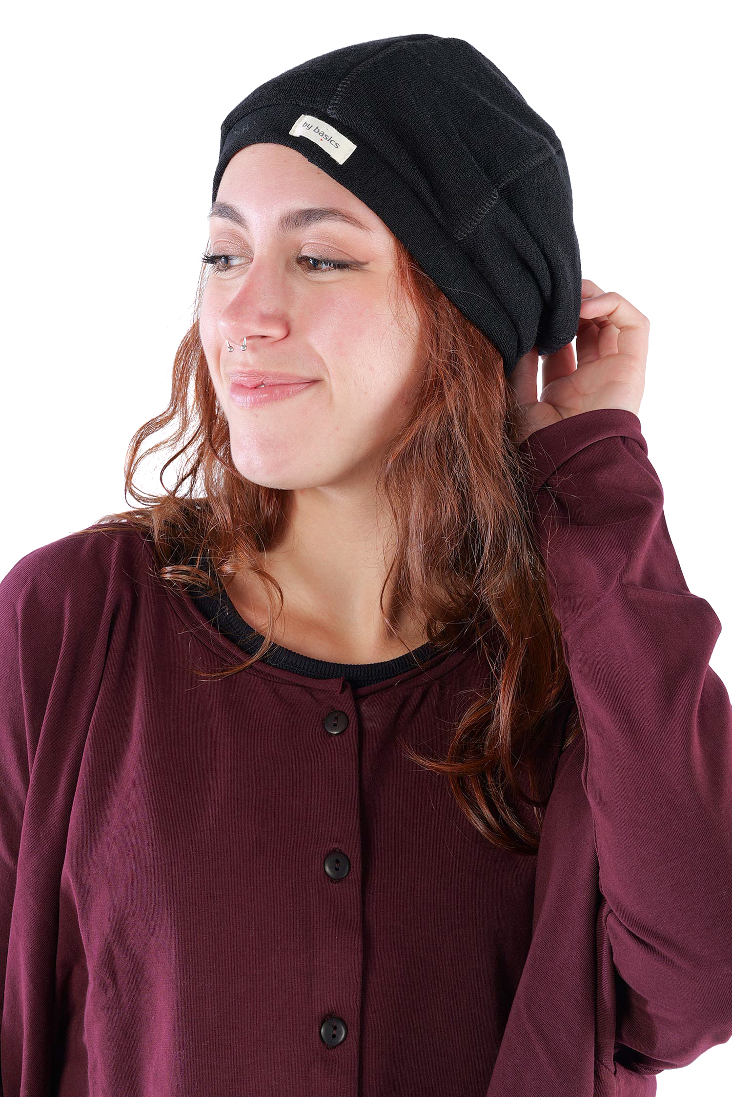 Merino beanie - Black - 1035