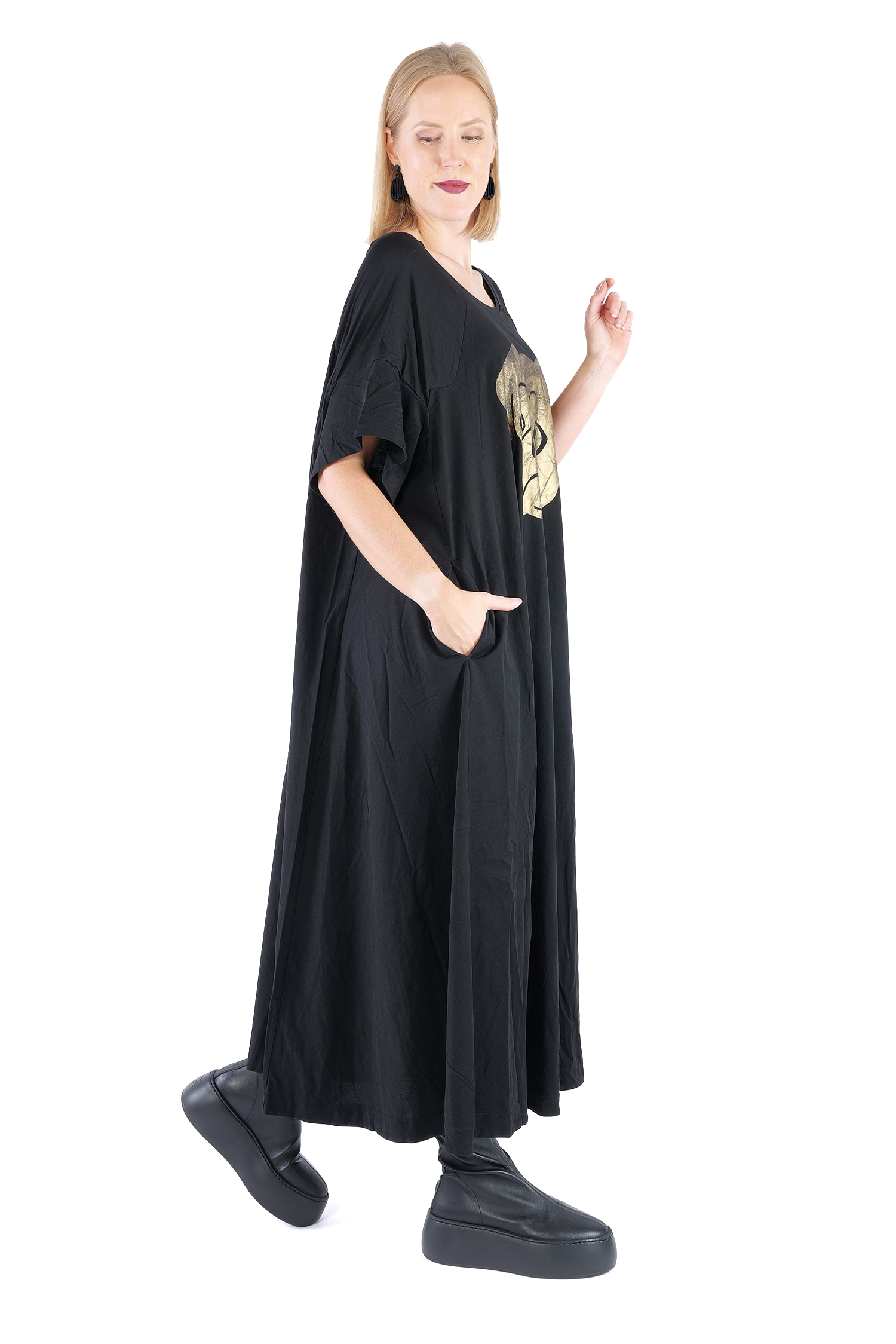 A-Linien Kleid - Black print - 2261300909
